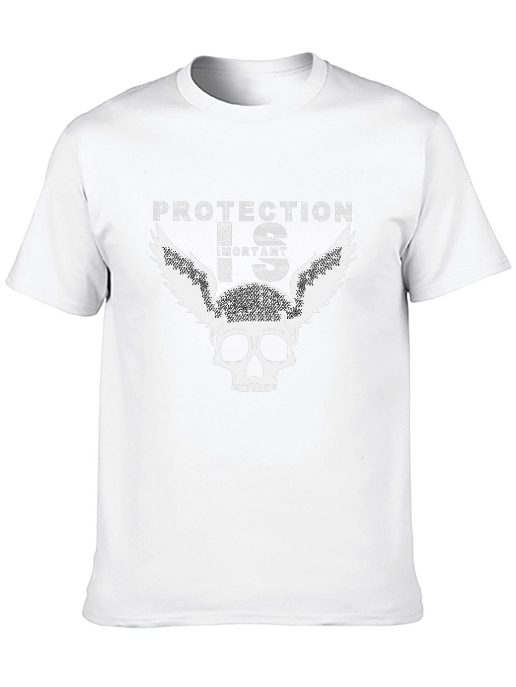Protection is Important Skull Graphic T-Shirt