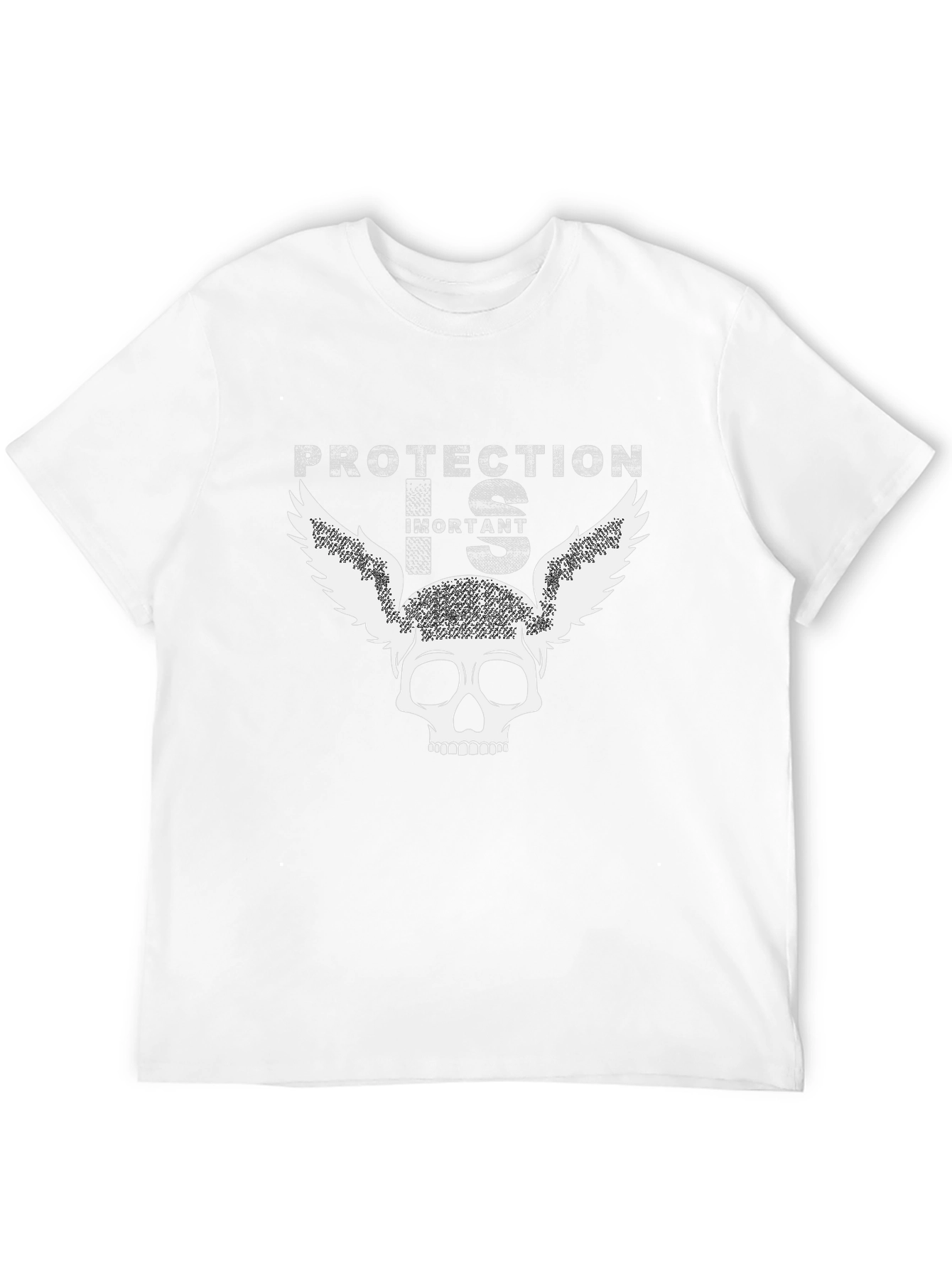 Protection is Important Skull Graphic T-Shirt