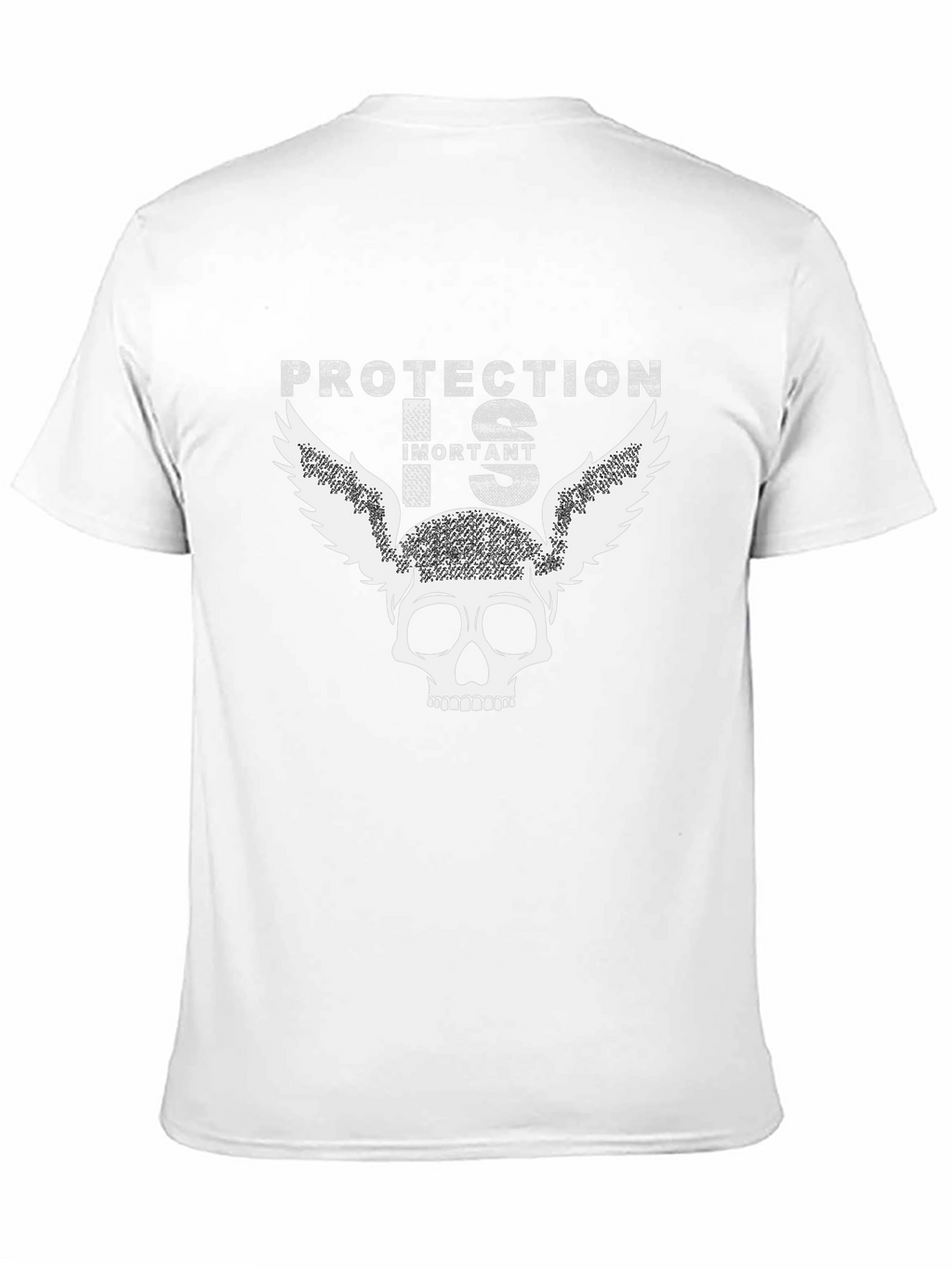 Protection is Important Skull Graphic T-Shirt