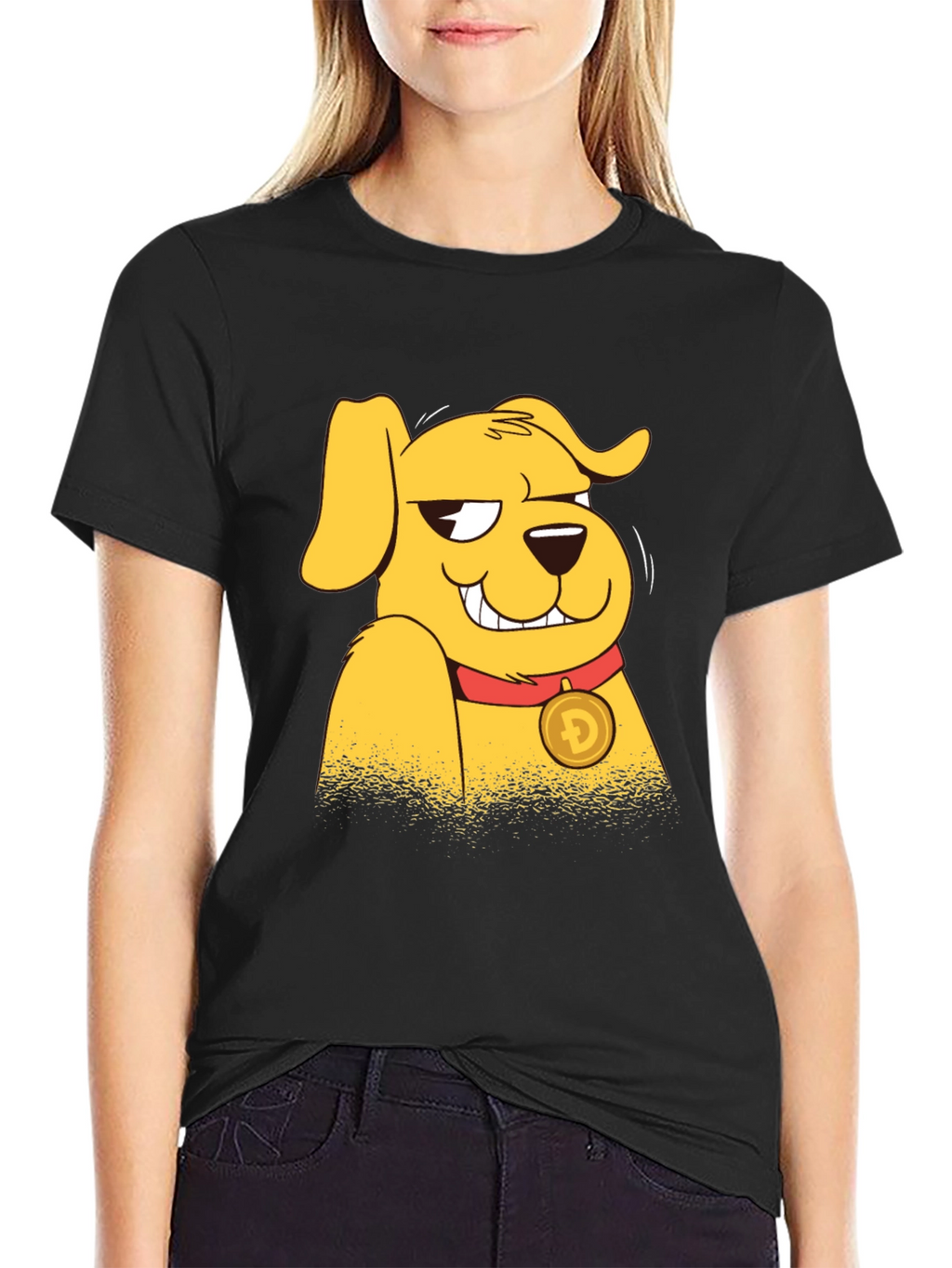 Dogecoin Cartoon Dog T-Shirt – Crypto Doge Graphic Tee