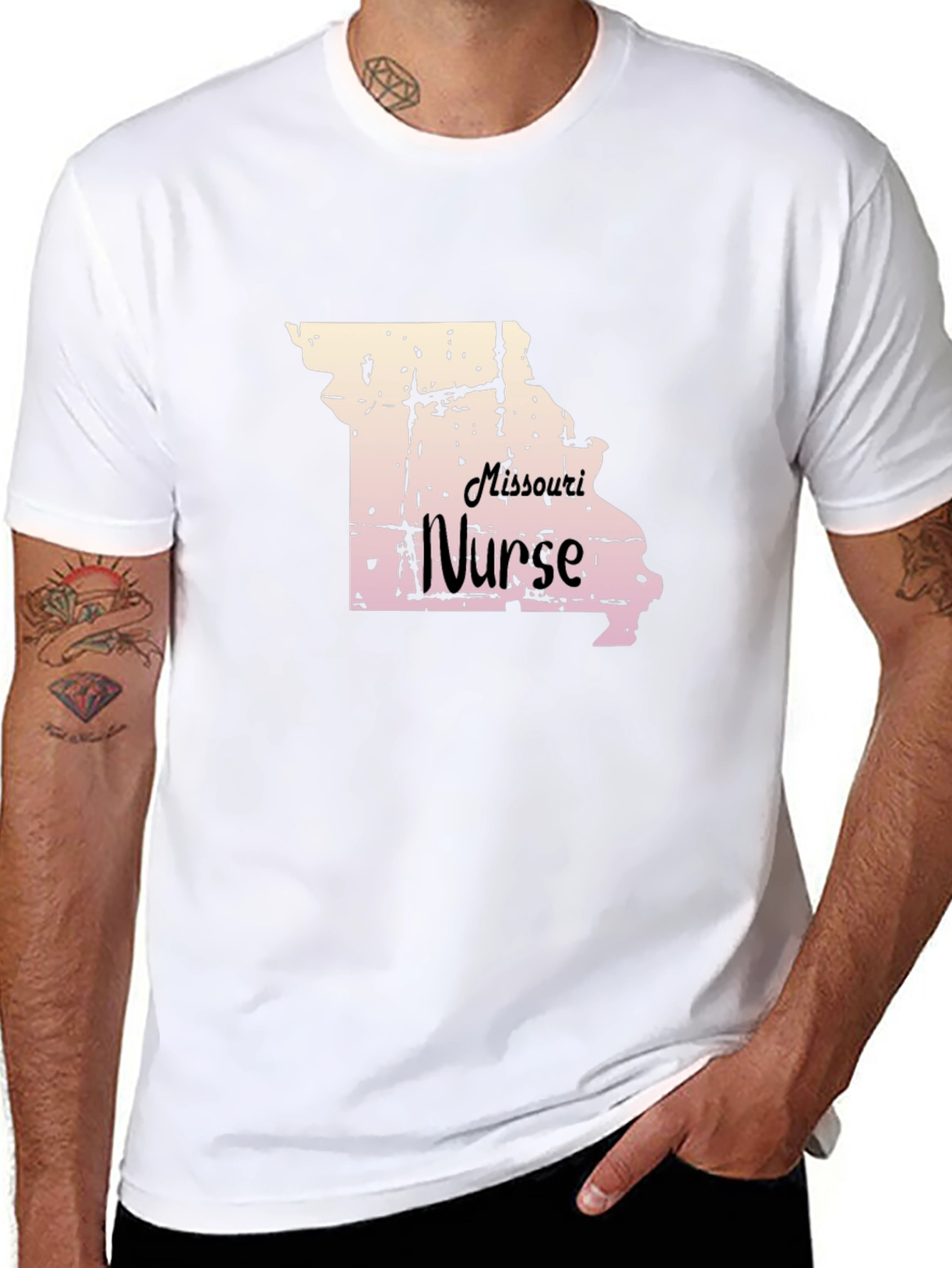 Missouri Nurse Graphic T-Shirt