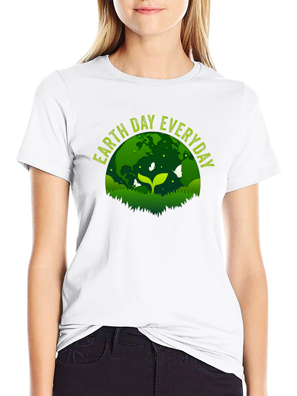 Earth Day Everyday Graphic Tee - Black