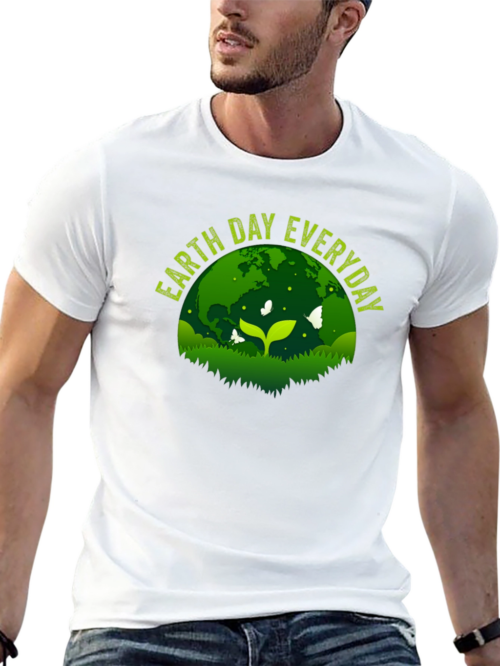 Earth Day Everyday Graphic Tee - Black