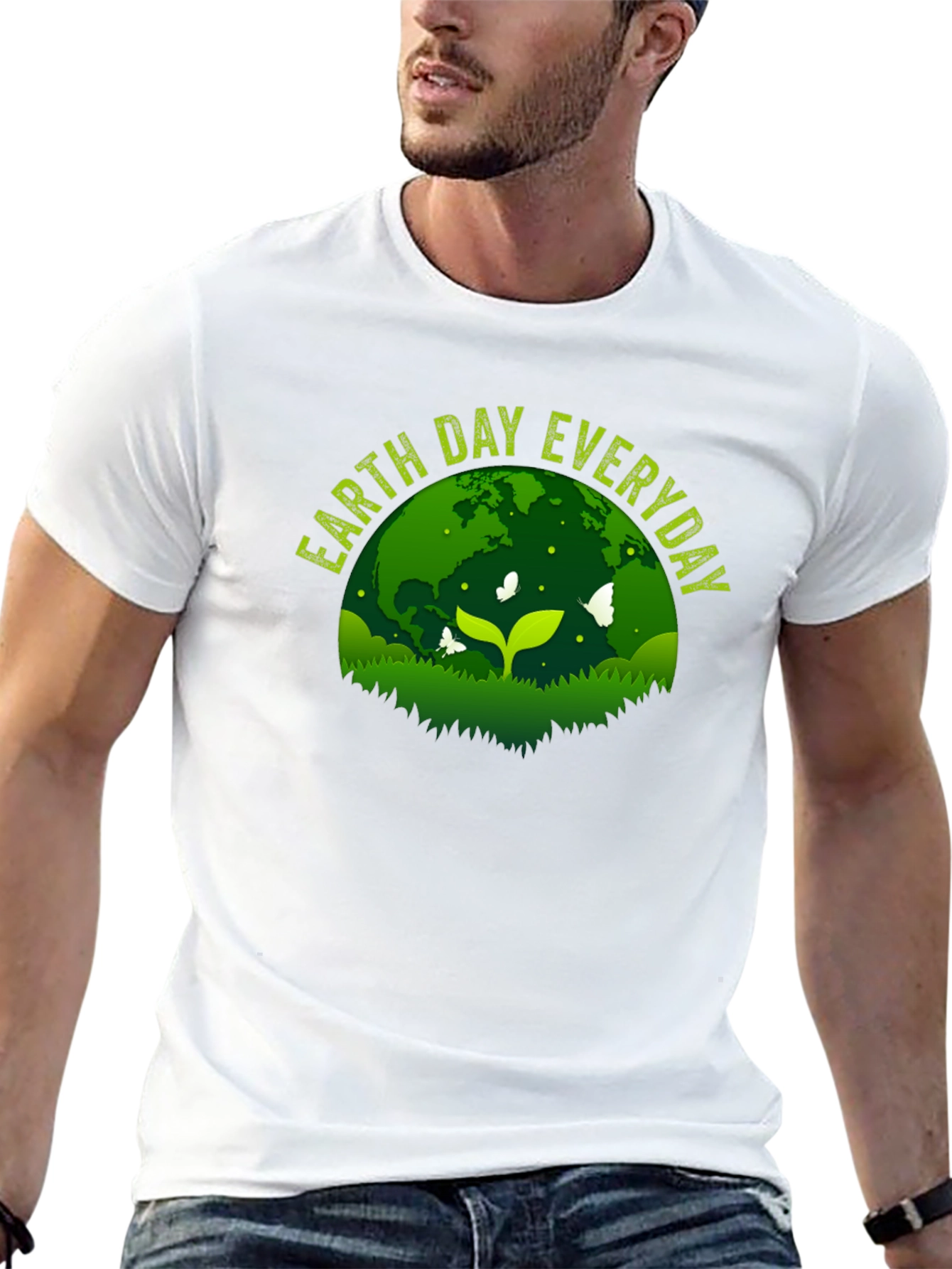 Earth Day Everyday Graphic Tee - Black