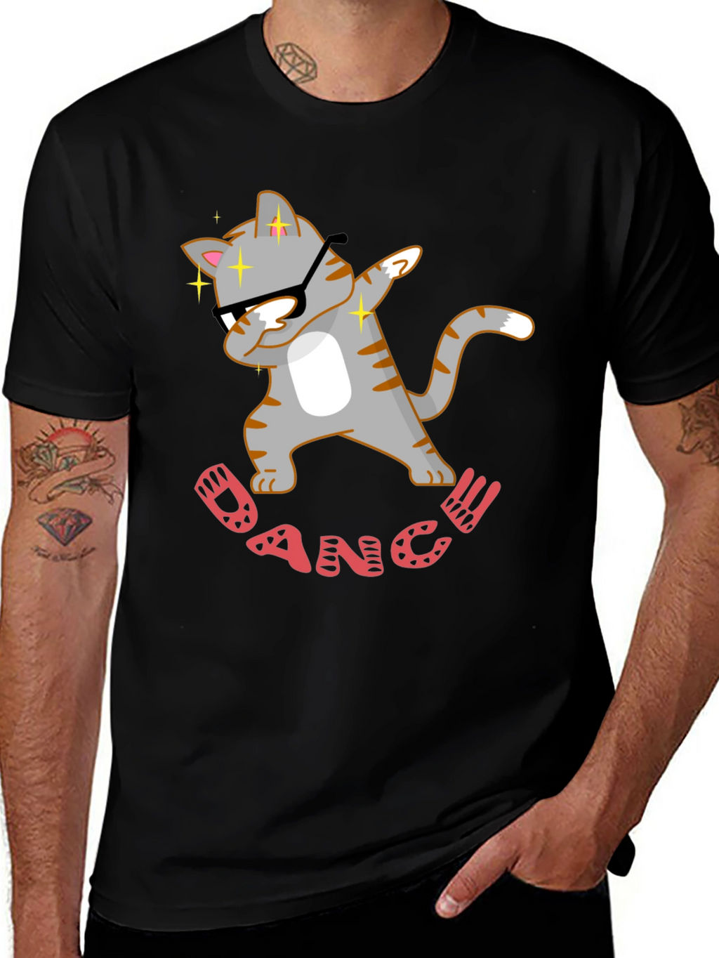 Dabbing Cat Dance T-Shirt