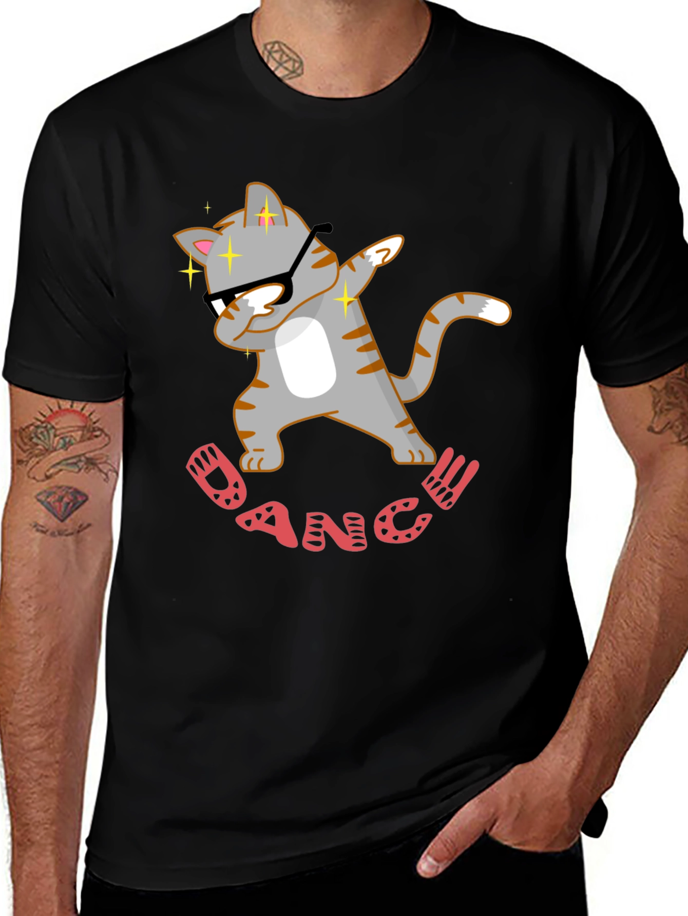 Dabbing Cat Dance T-Shirt