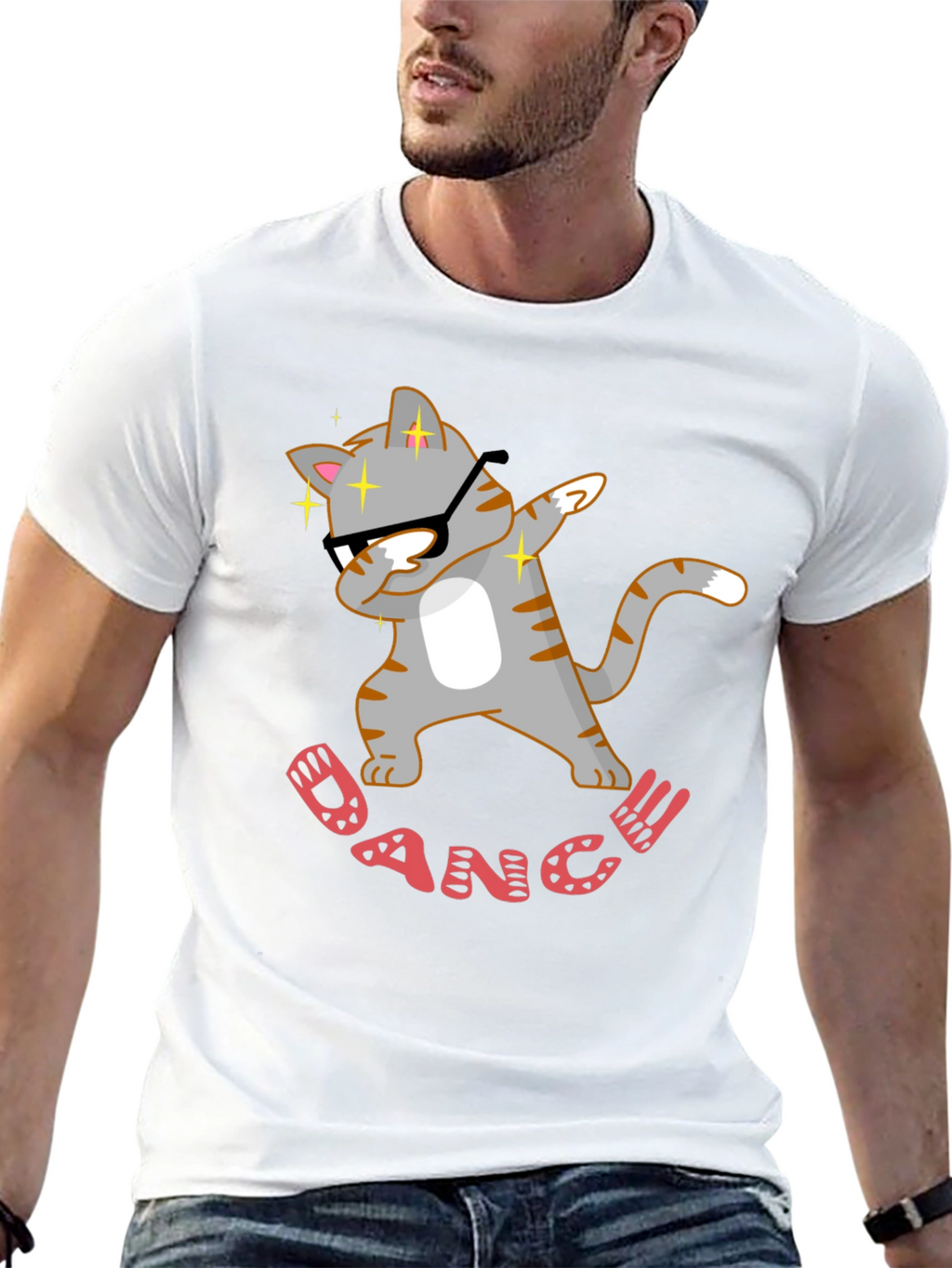 Dabbing Cat Dance T-Shirt