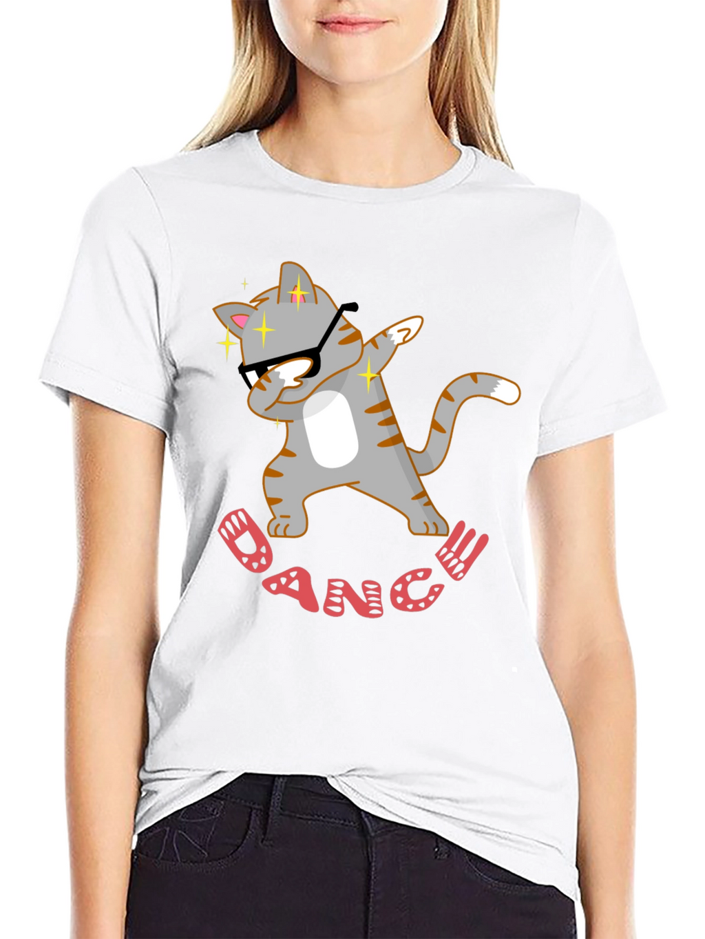 Dabbing Cat Dance T-Shirt