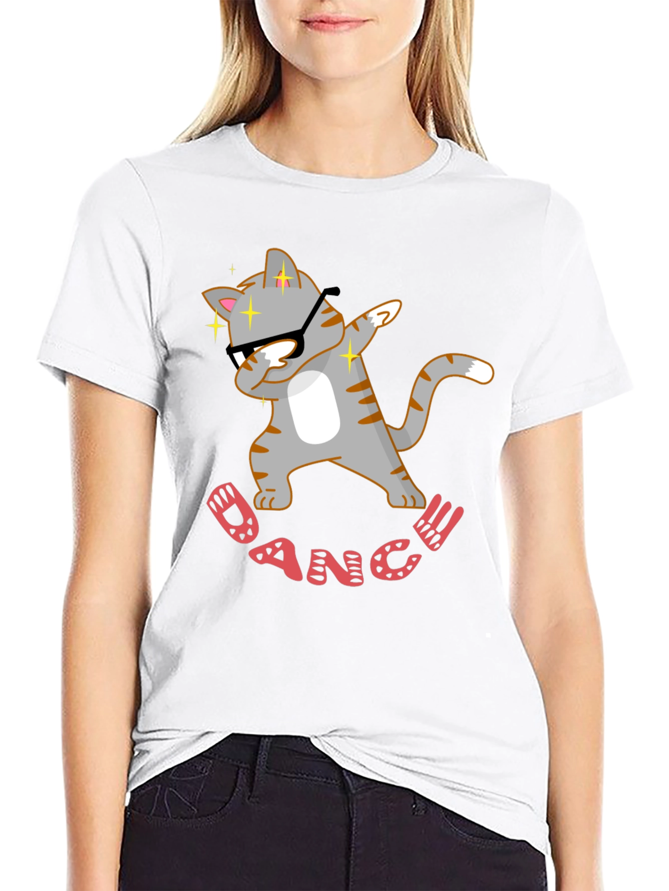 Dabbing Cat Dance T-Shirt