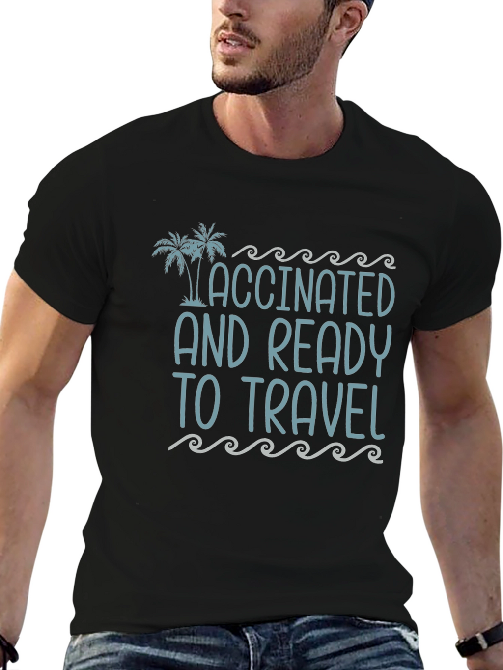 Vaccinated and Ready to Travel Graphic Tee