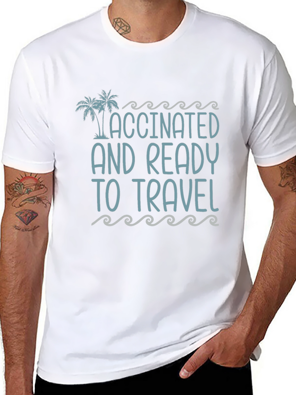 Vaccinated and Ready to Travel Graphic Tee