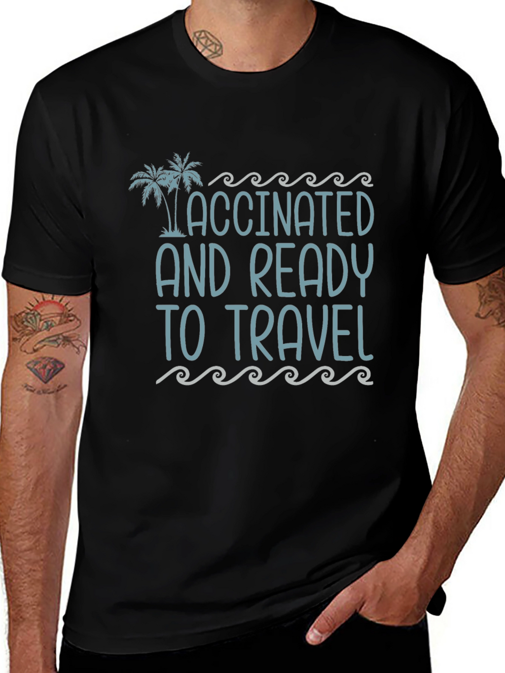 Vaccinated and Ready to Travel Graphic Tee