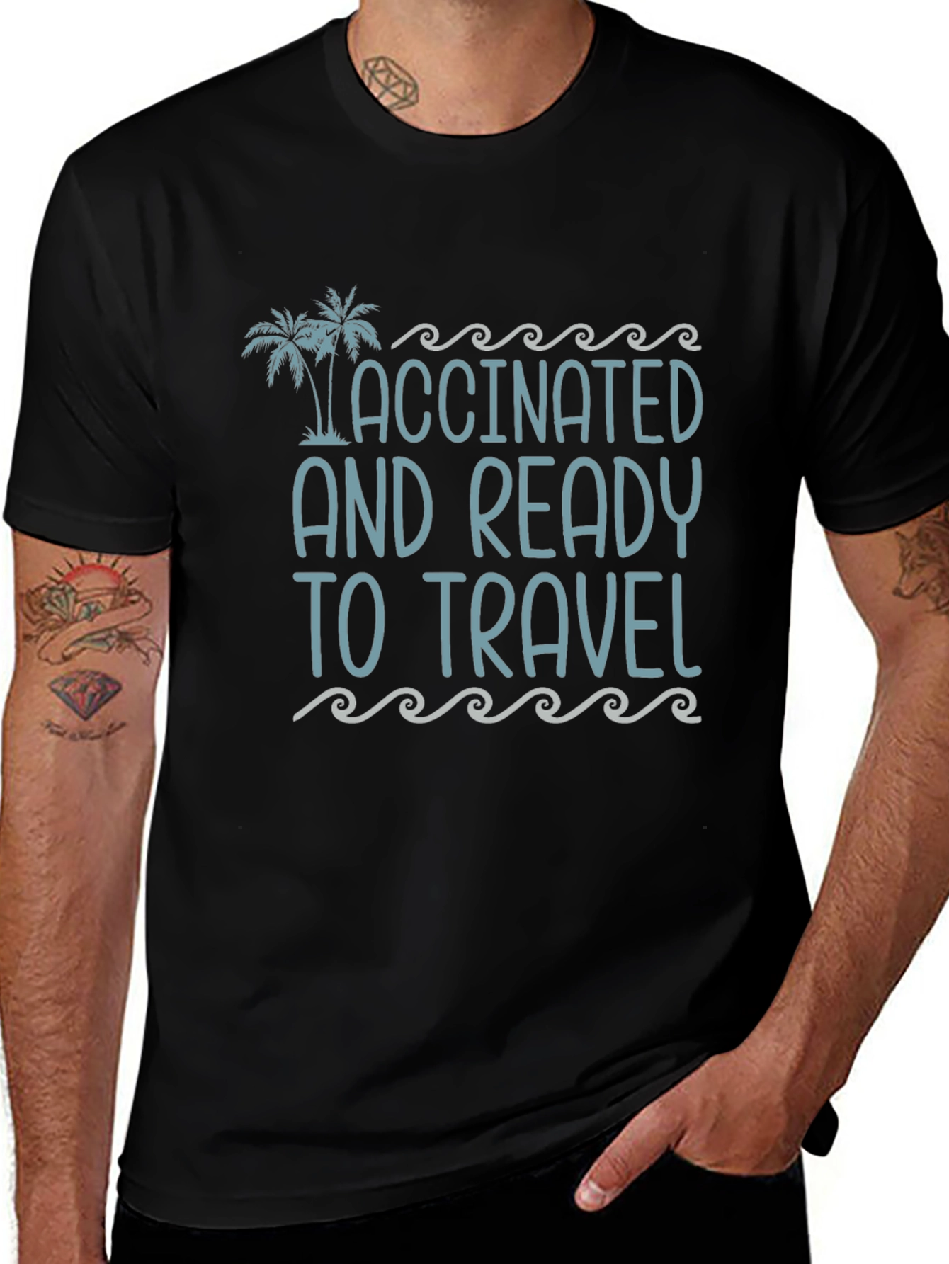 Vaccinated and Ready to Travel Graphic Tee
