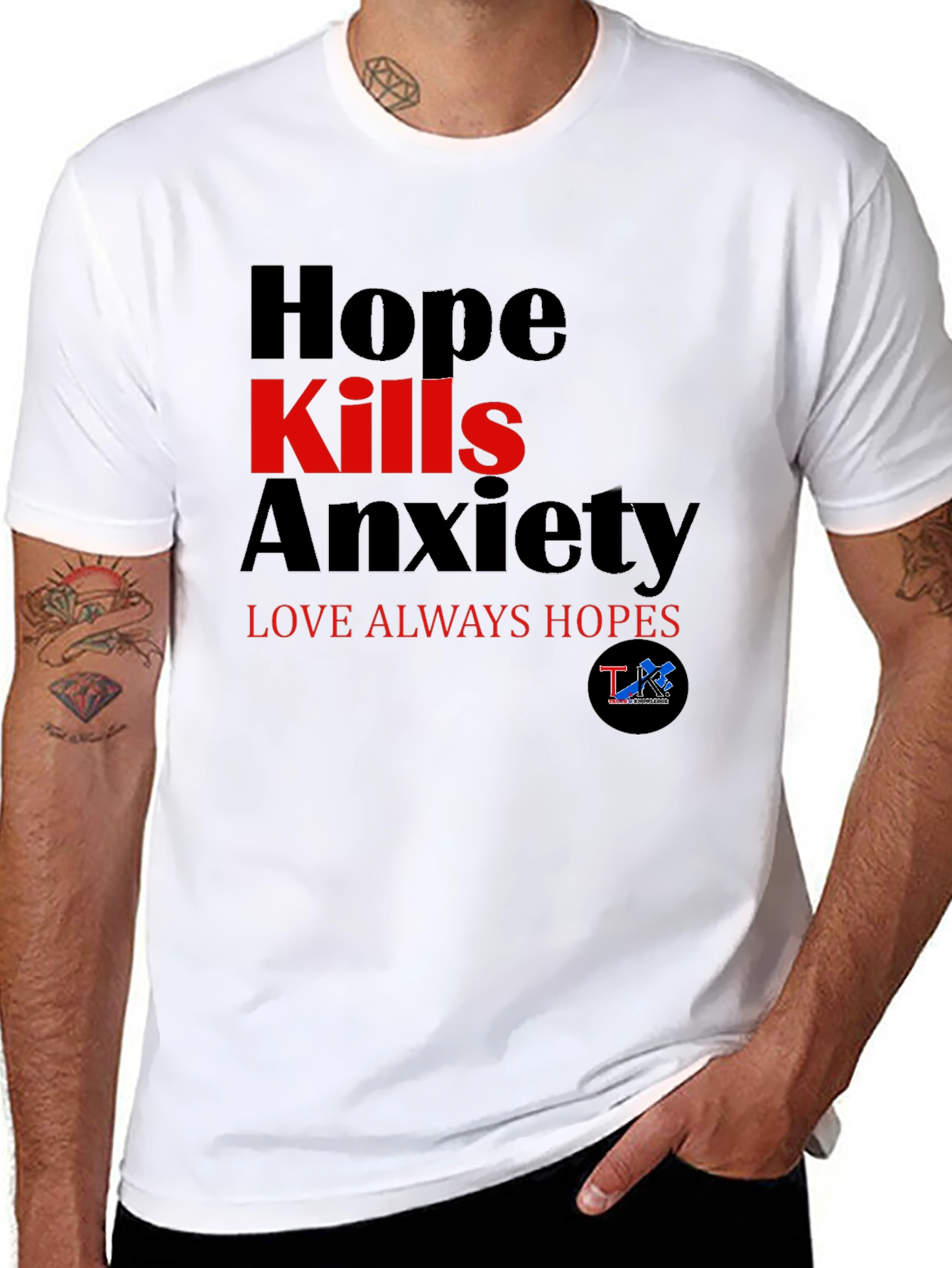 Hope Kills Anxiety Black T-Shirt