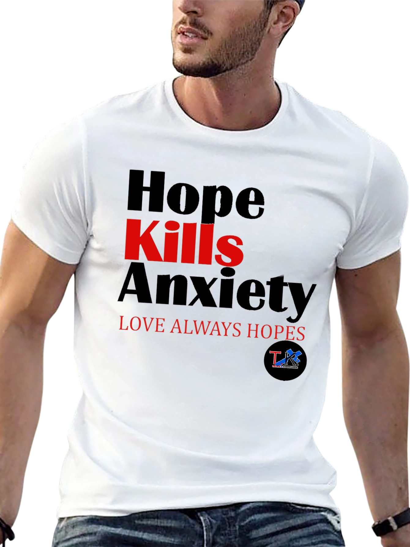 Hope Kills Anxiety Black T-Shirt