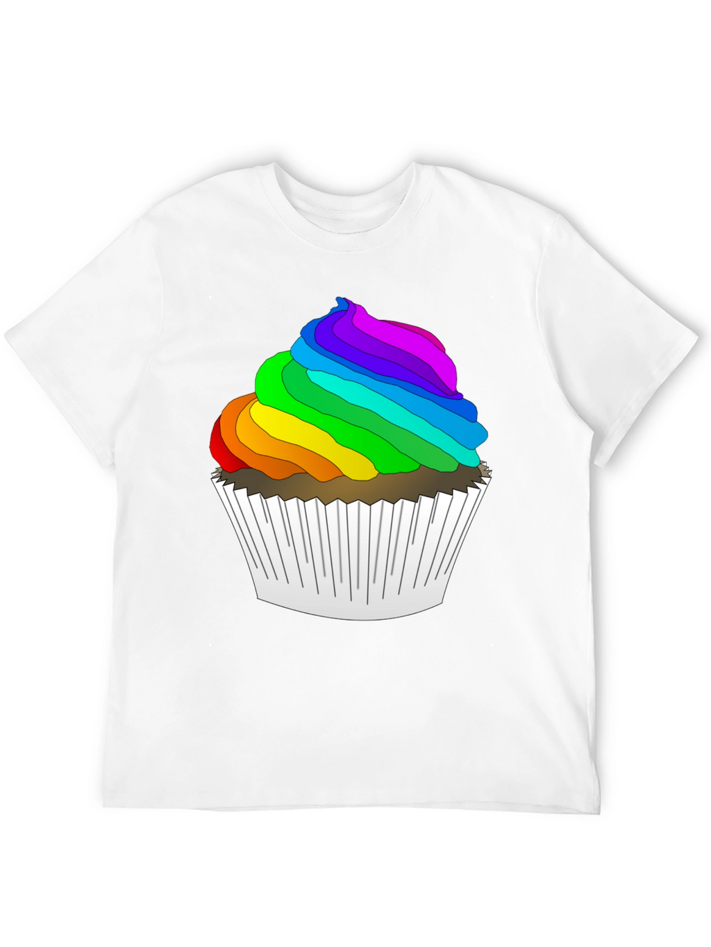 Rainbow Cupcake T-Shirt - Fun & Festive!