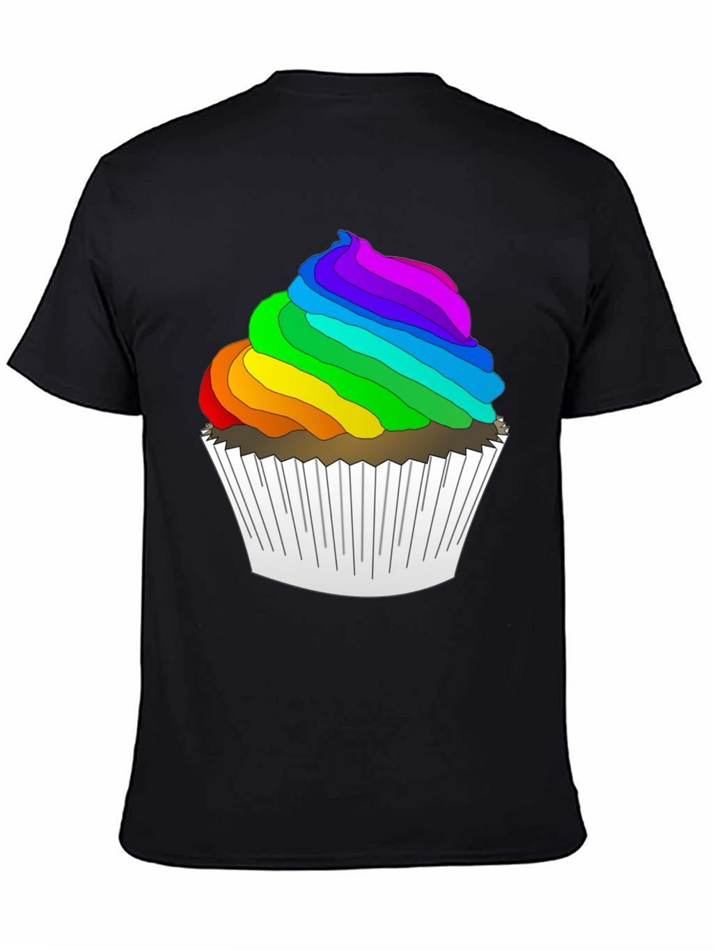 Rainbow Cupcake T-Shirt - Fun & Festive!