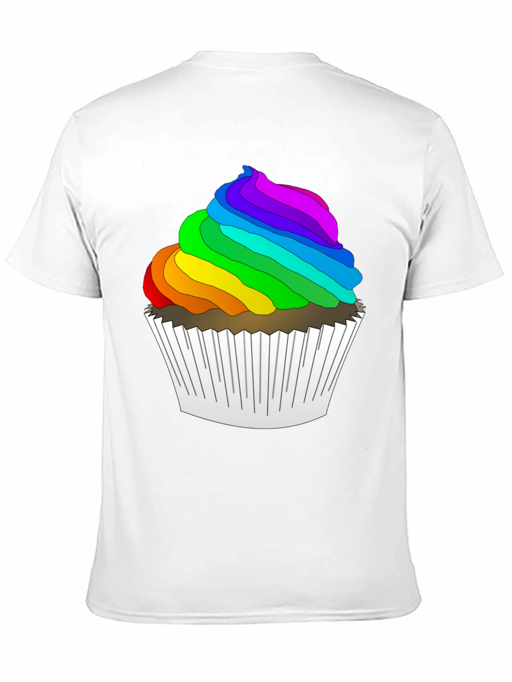 Rainbow Cupcake T-Shirt - Fun & Festive!