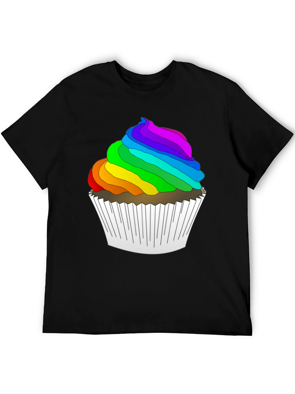 Rainbow Cupcake T-Shirt - Fun & Festive!