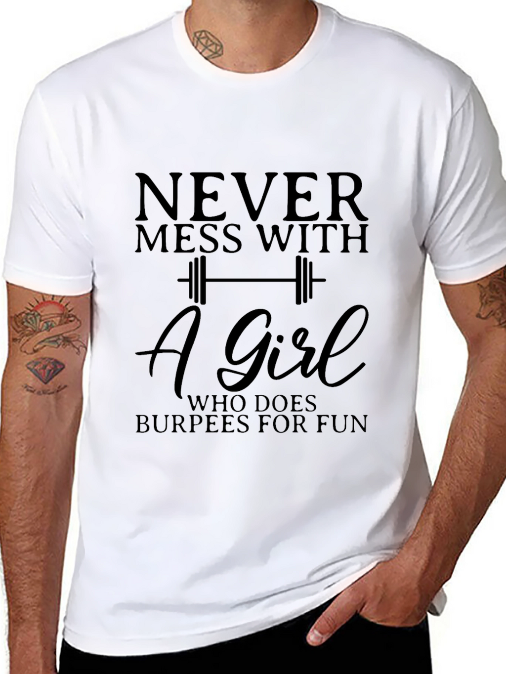 Never Mess With Burpees Girl T-Shirt