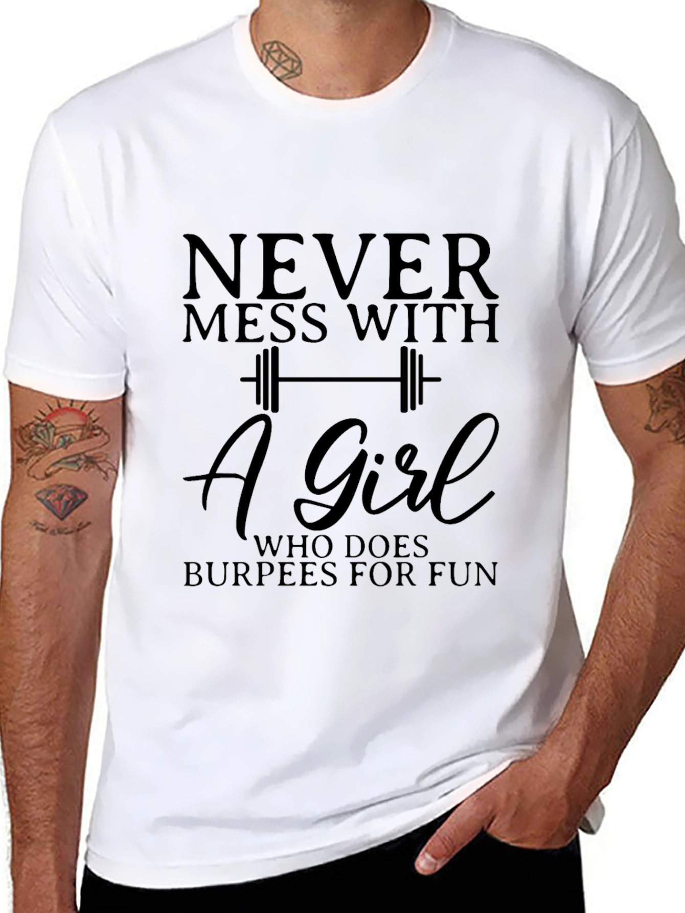 Never Mess With Burpees Girl T-Shirt