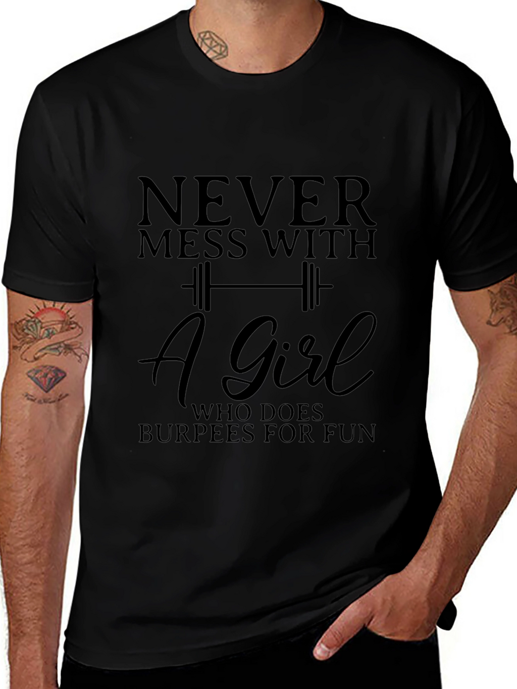Never Mess With Burpees Girl T-Shirt