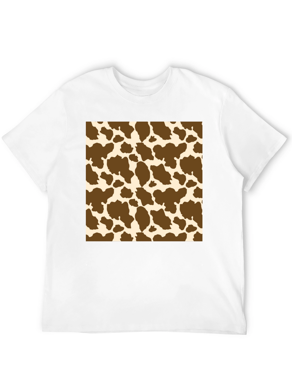 Cow Print T-Shirt: Novelty Pattern Tee