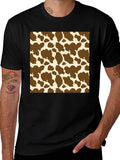 Cow Print T-Shirt: Novelty Pattern Tee