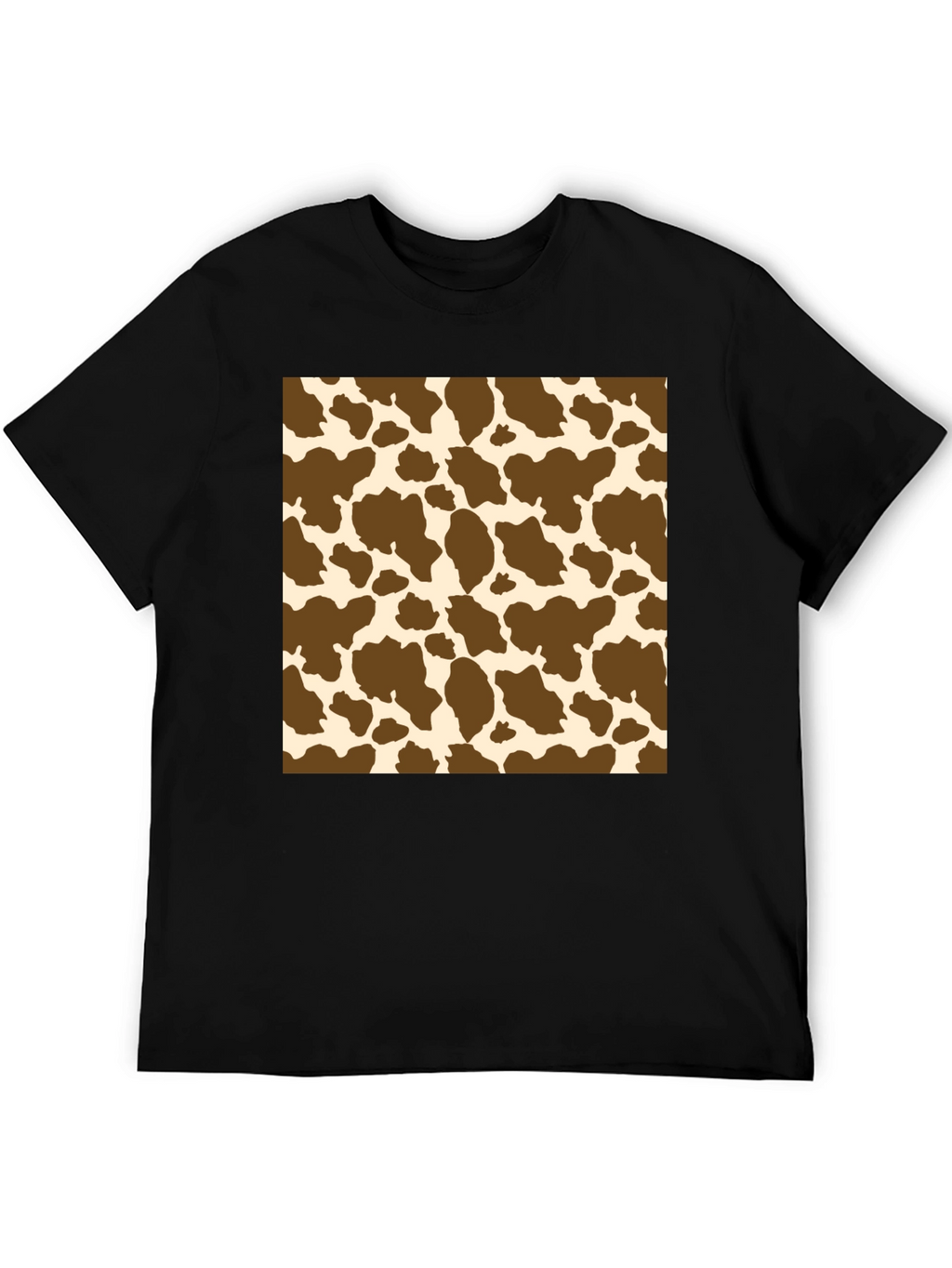 Cow Print T-Shirt: Novelty Pattern Tee