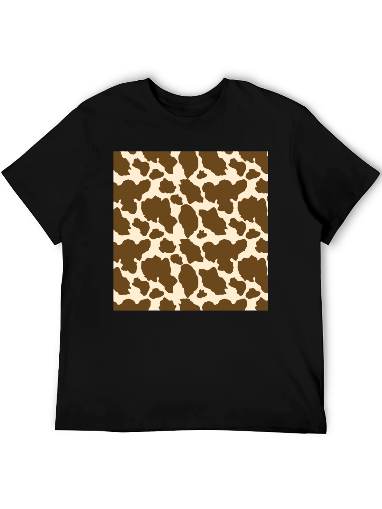 Cow Print T-Shirt: Novelty Pattern Tee