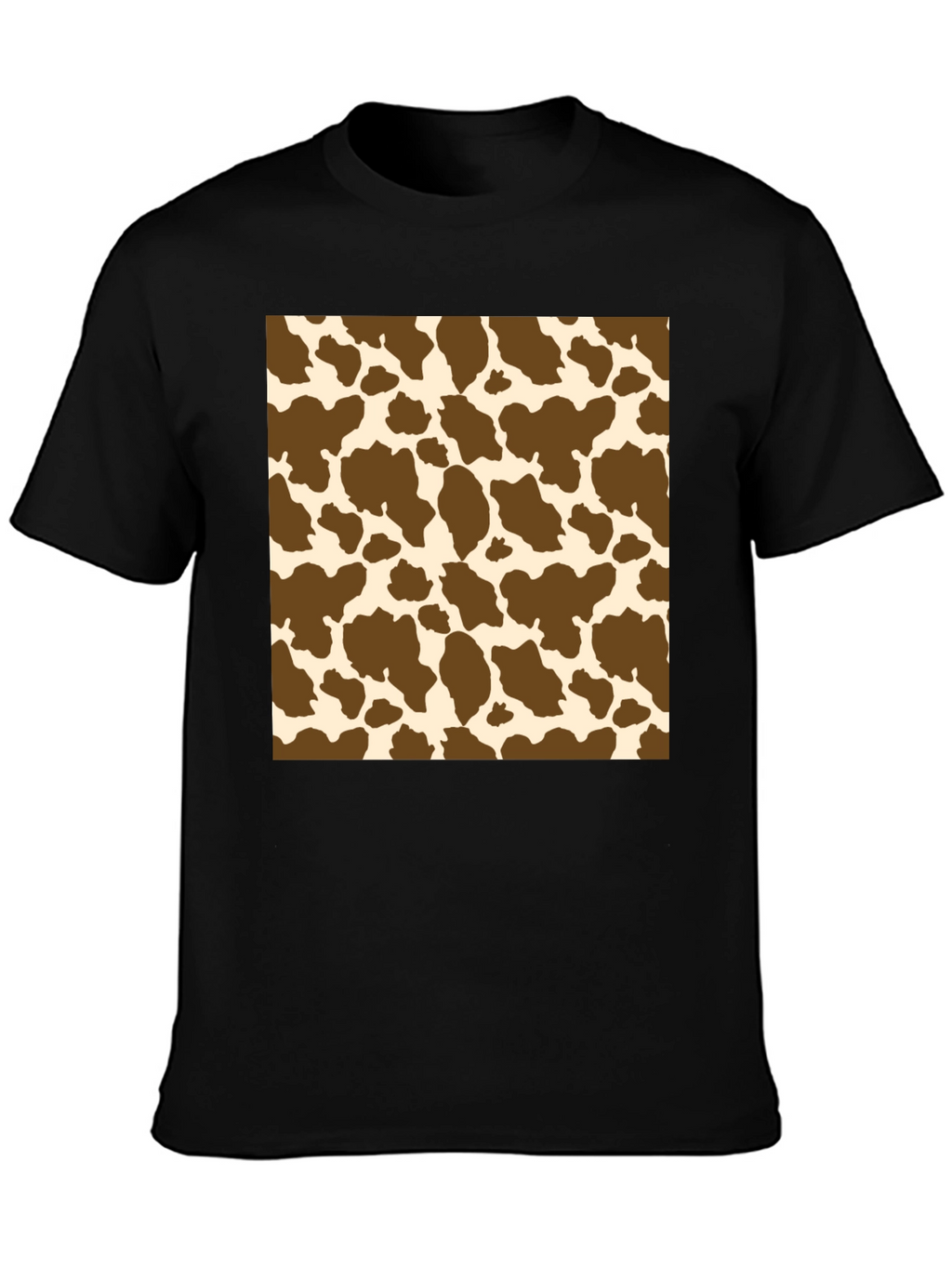 Cow Print T-Shirt: Novelty Pattern Tee