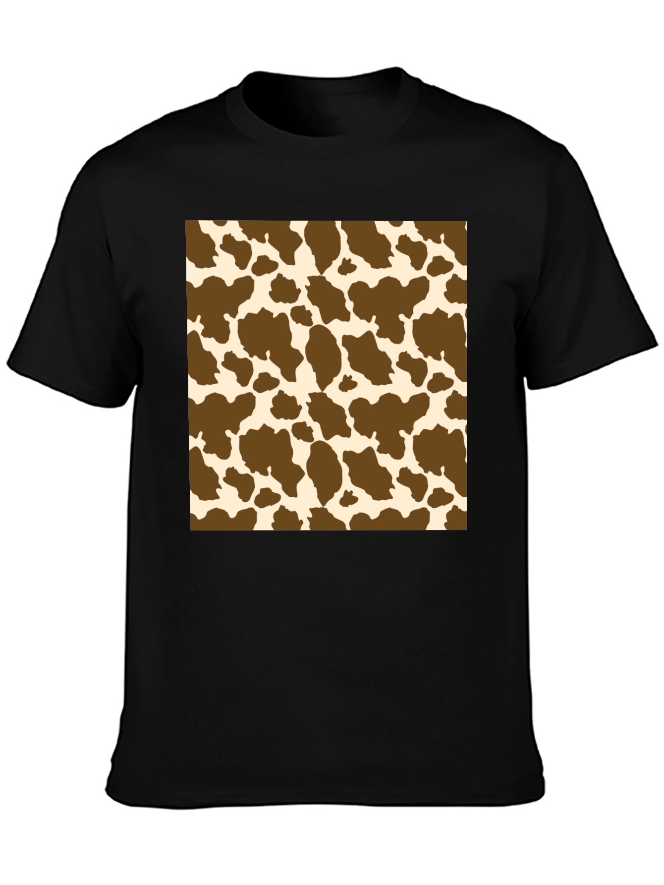Cow Print T-Shirt: Novelty Pattern Tee