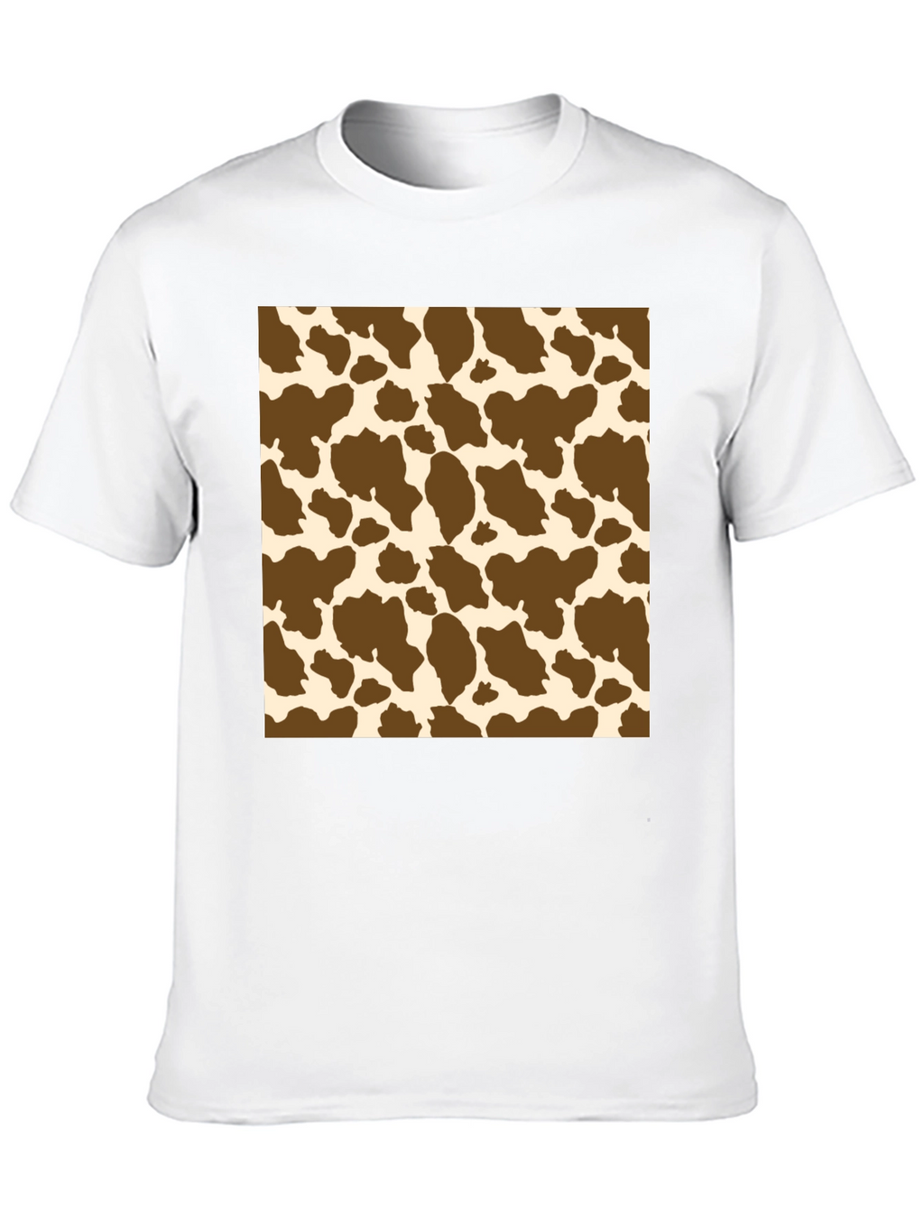 Cow Print T-Shirt: Novelty Pattern Tee