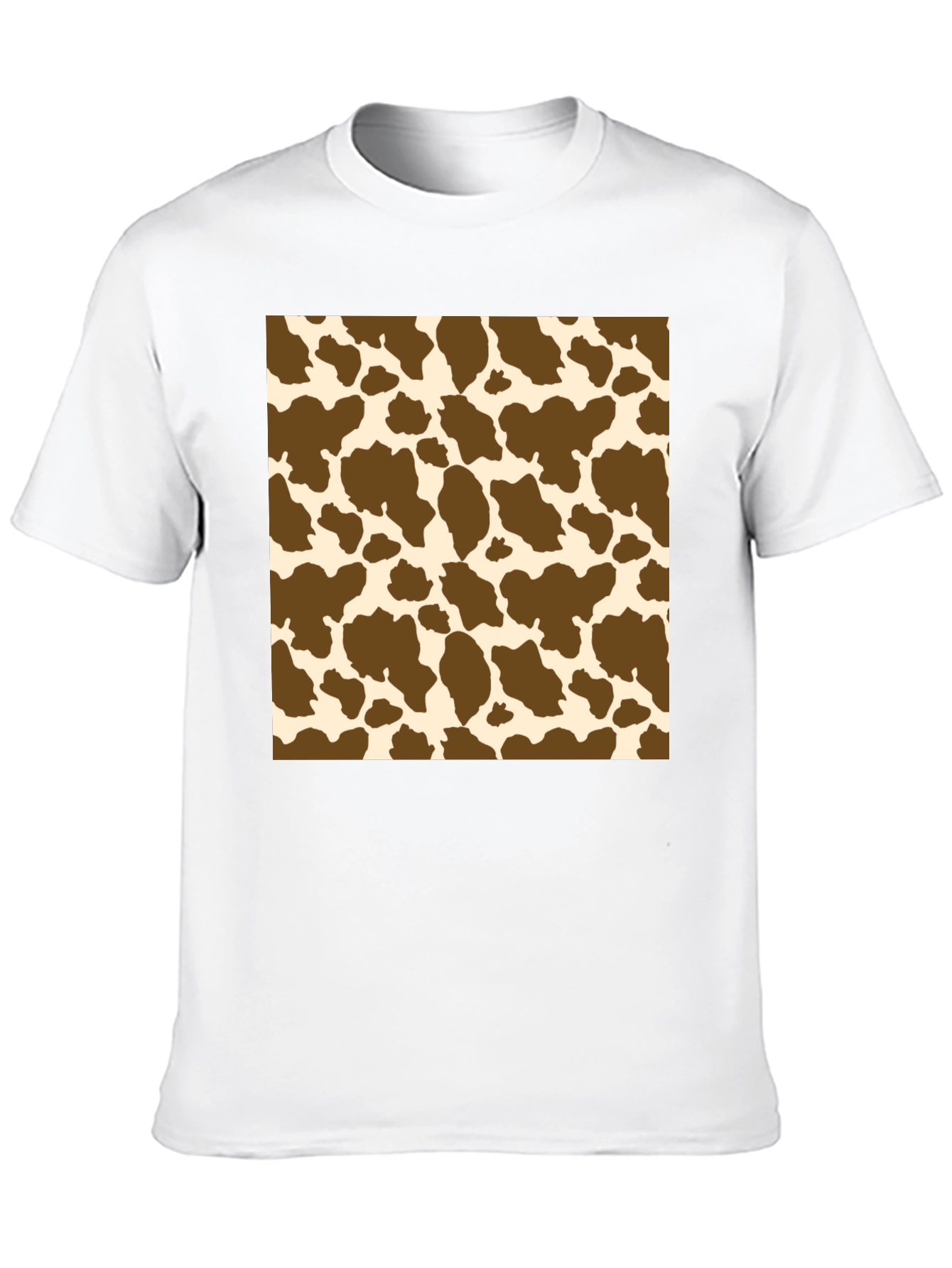 Cow Print T-Shirt: Novelty Pattern Tee