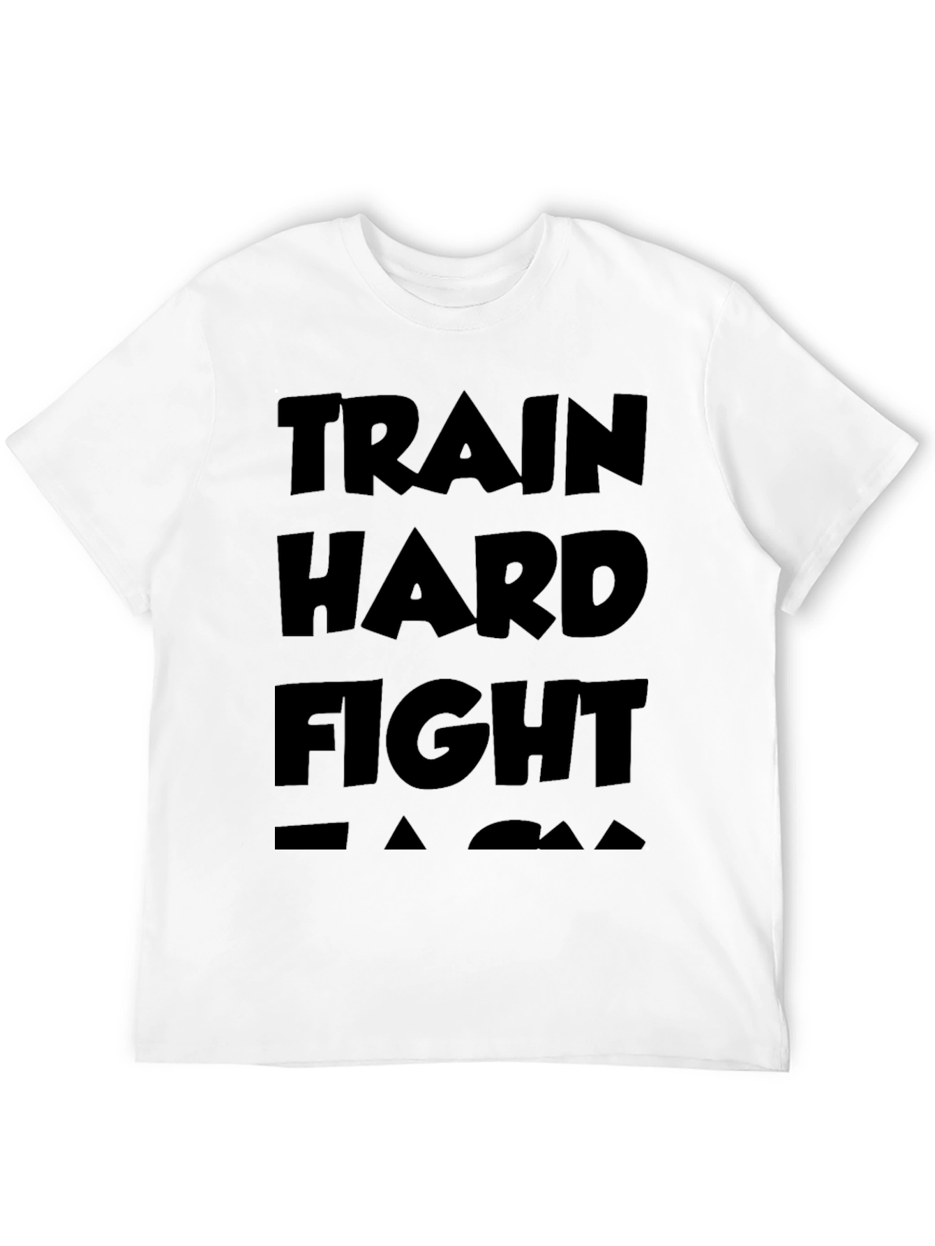 Train Hard Fight Easy Black T-Shirt