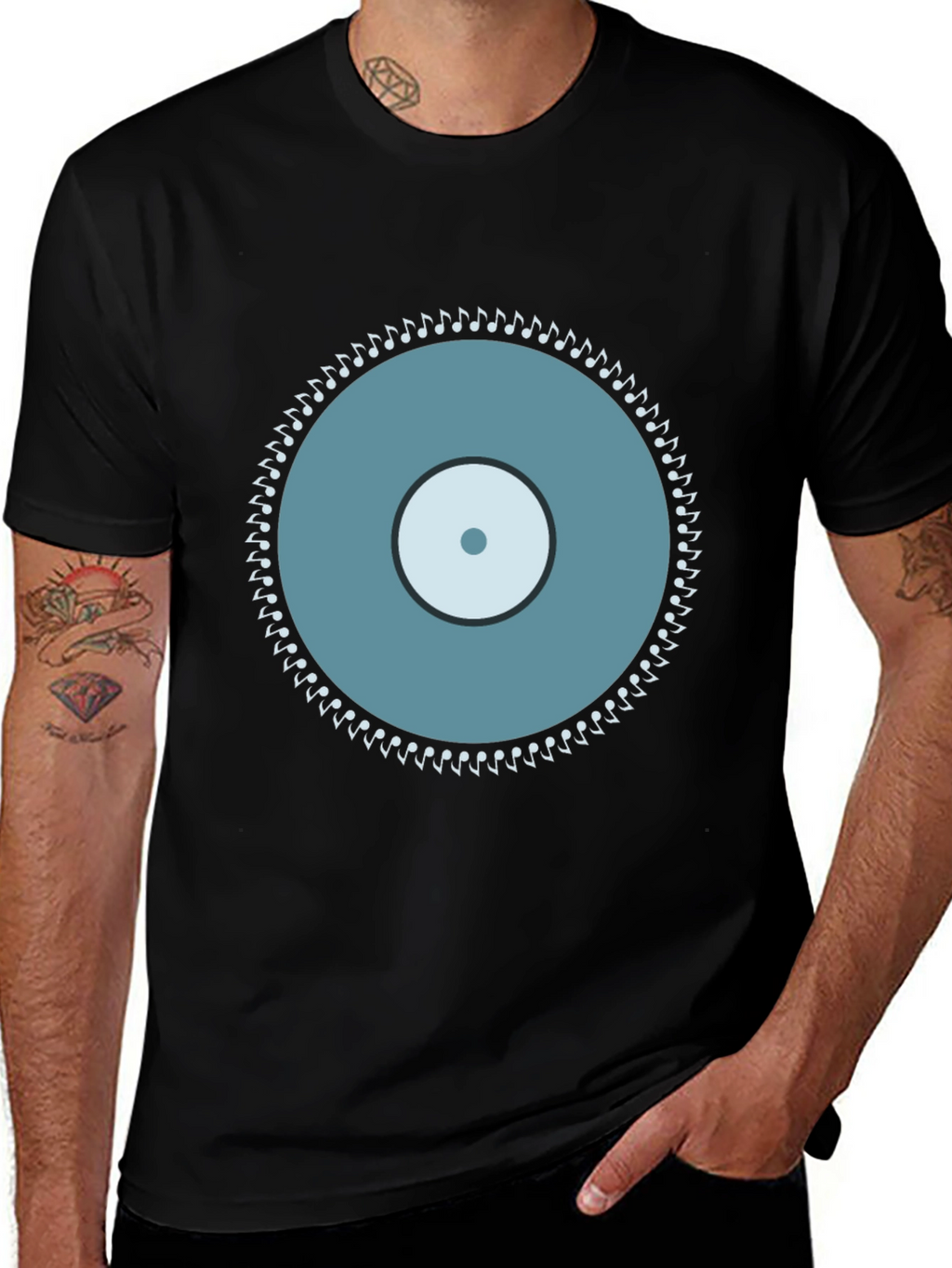 Musical Record Graphic Tee