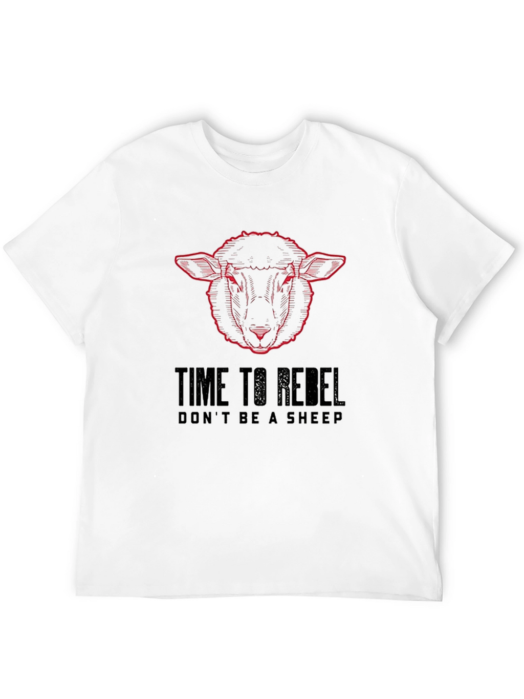 Time to Rebel Sheep Graphic T-Shirt