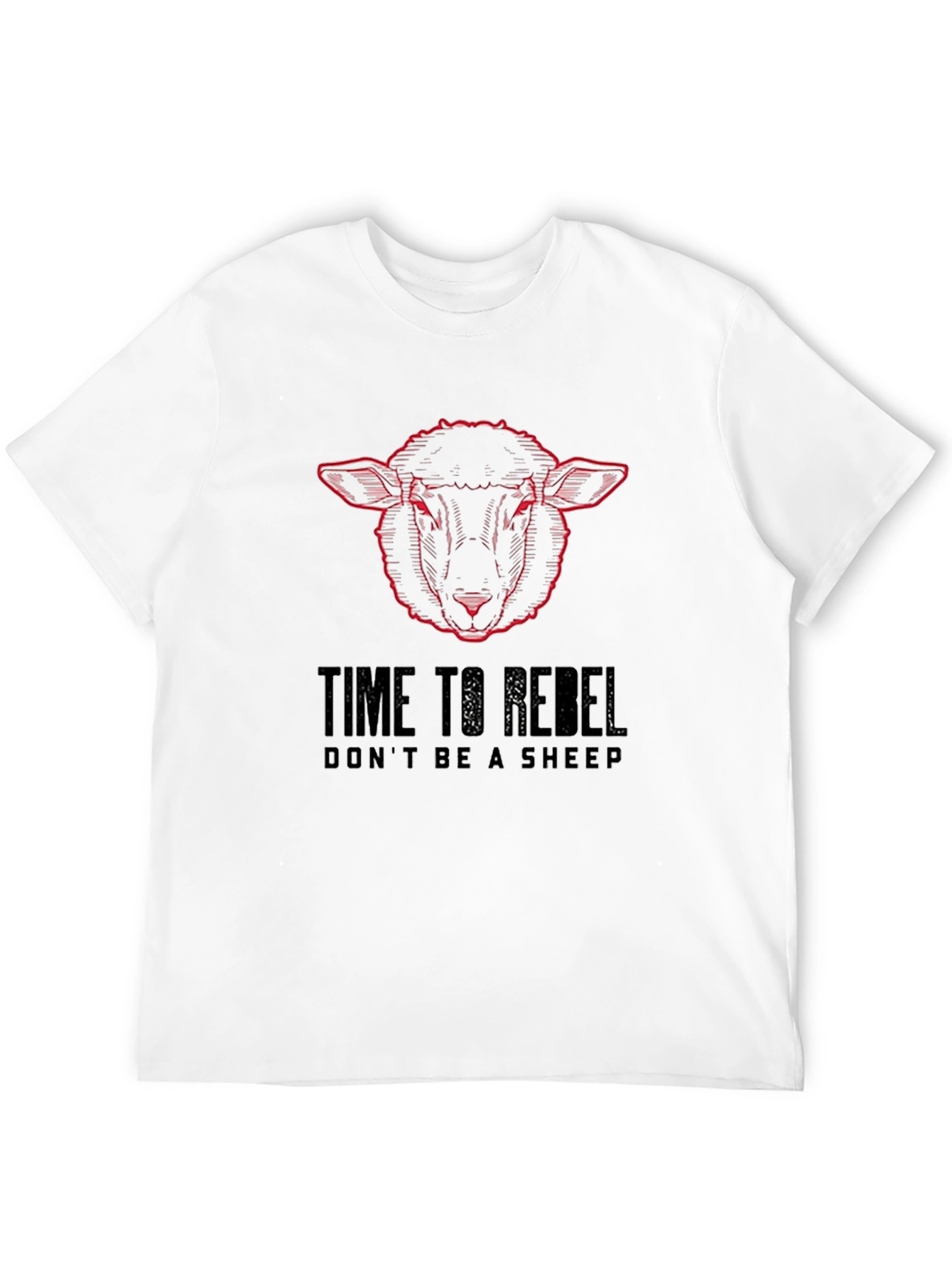 Time to Rebel Sheep Graphic T-Shirt