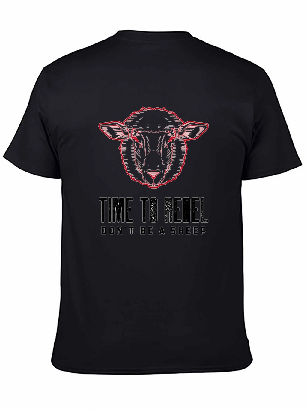 Time to Rebel Sheep Graphic T-Shirt