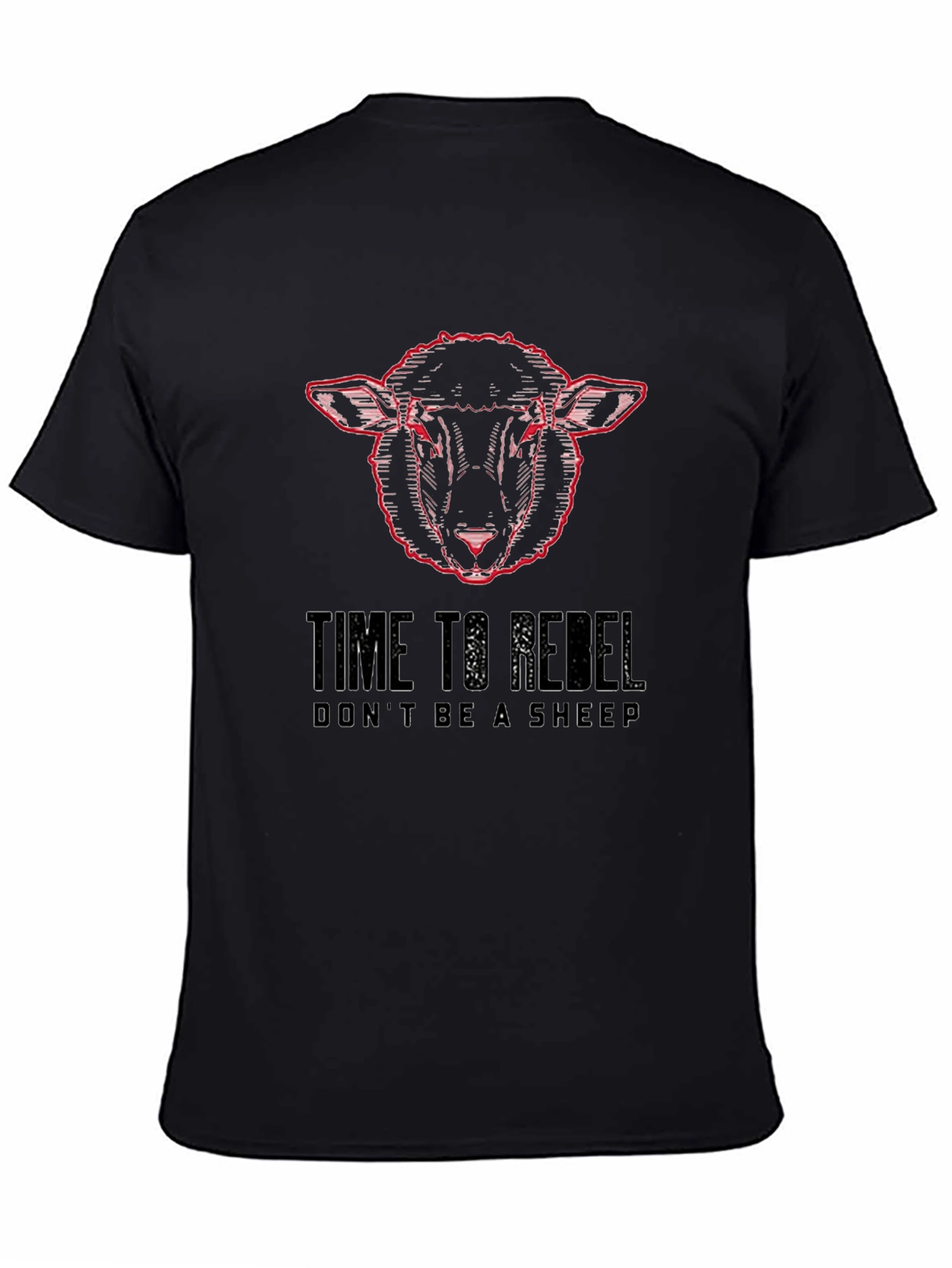 Time to Rebel Sheep Graphic T-Shirt