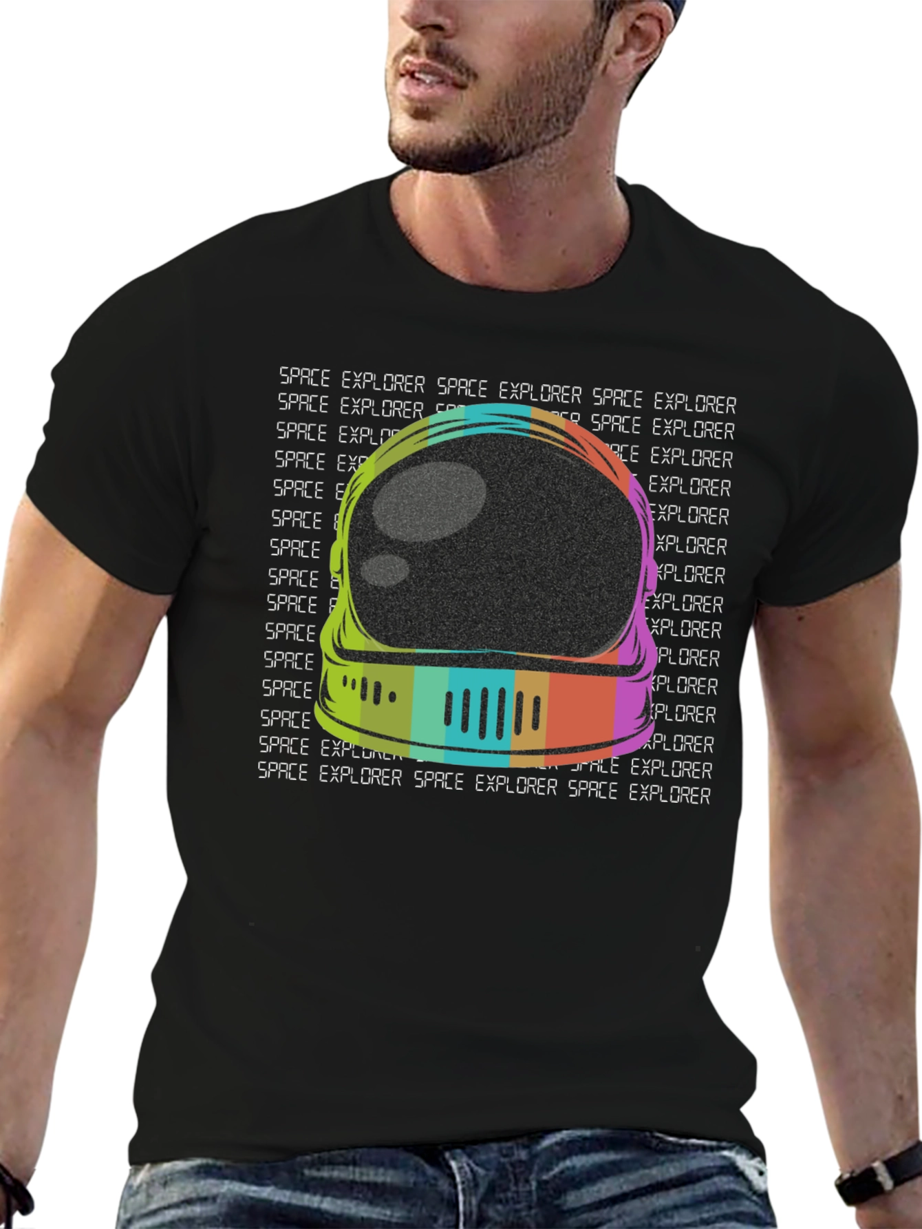 Retro Space Explorer Graphic Tee