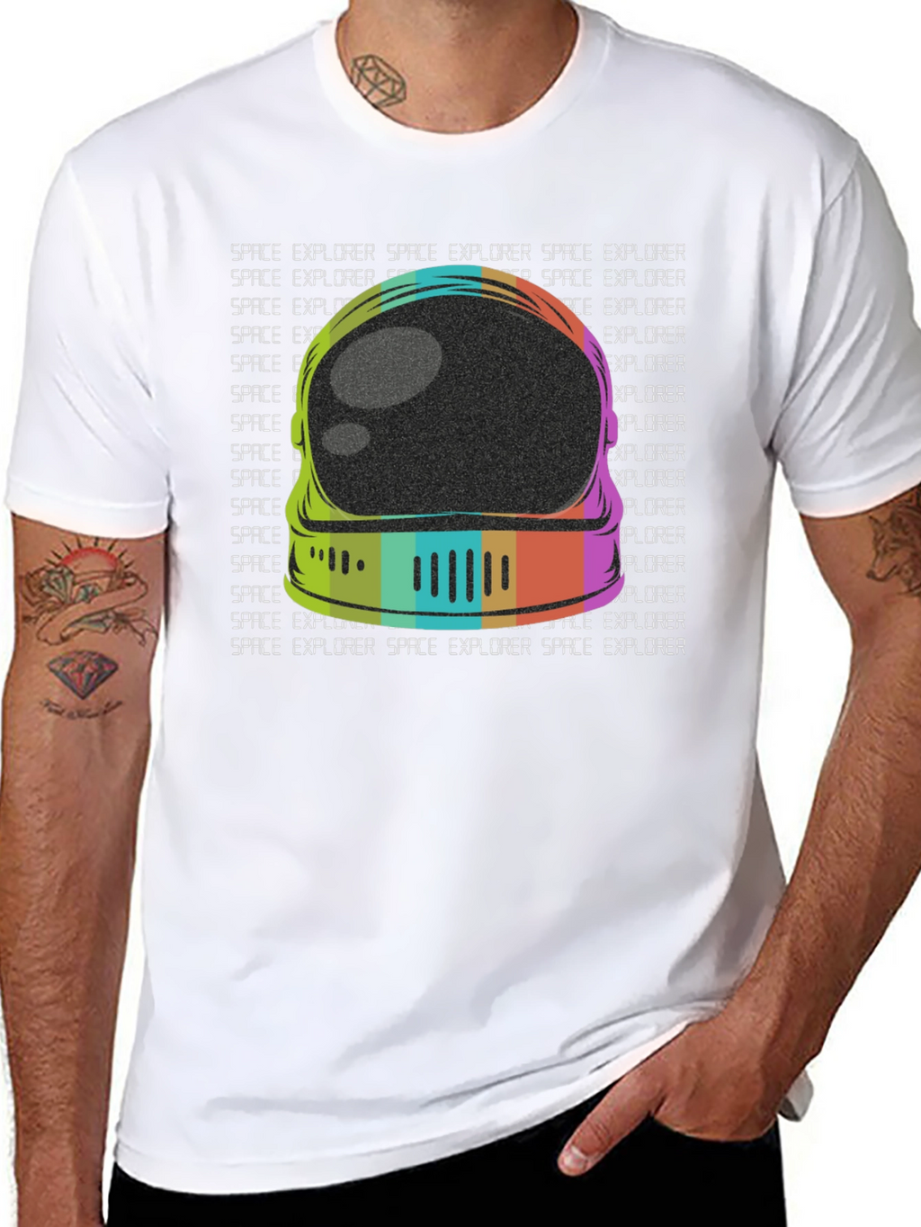 Retro Space Explorer Graphic Tee