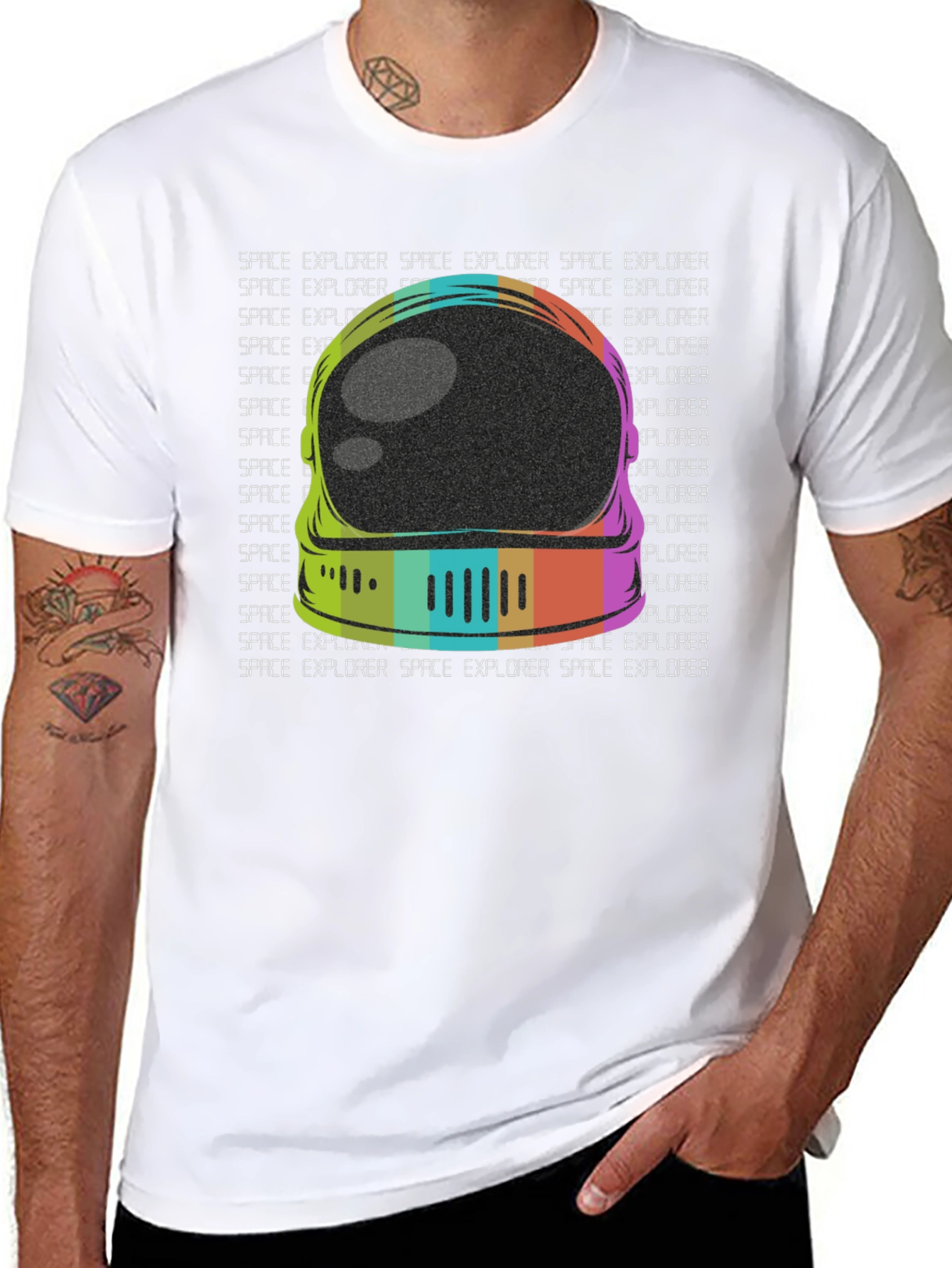 Retro Space Explorer Graphic Tee