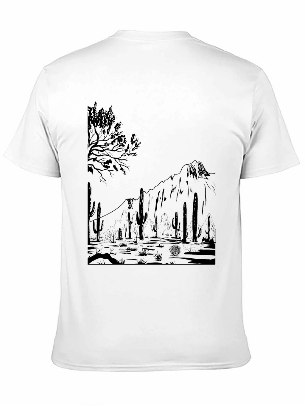 Desert Graphic Tee - Mens Black T-Shirt
