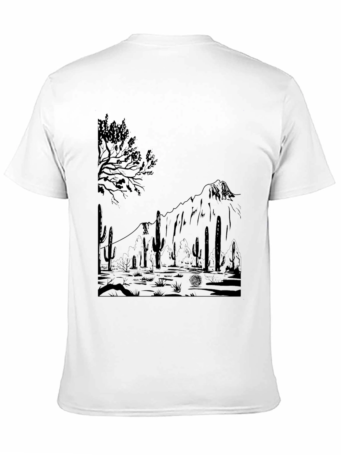 Desert Graphic Tee - Mens Black T-Shirt