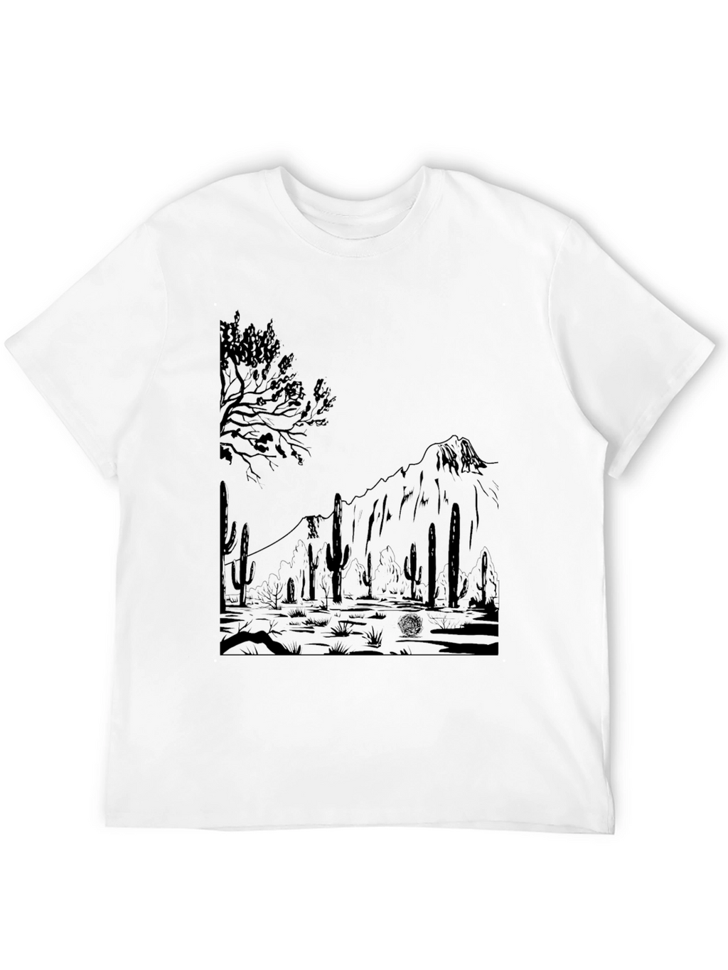 Desert Graphic Tee - Mens Black T-Shirt