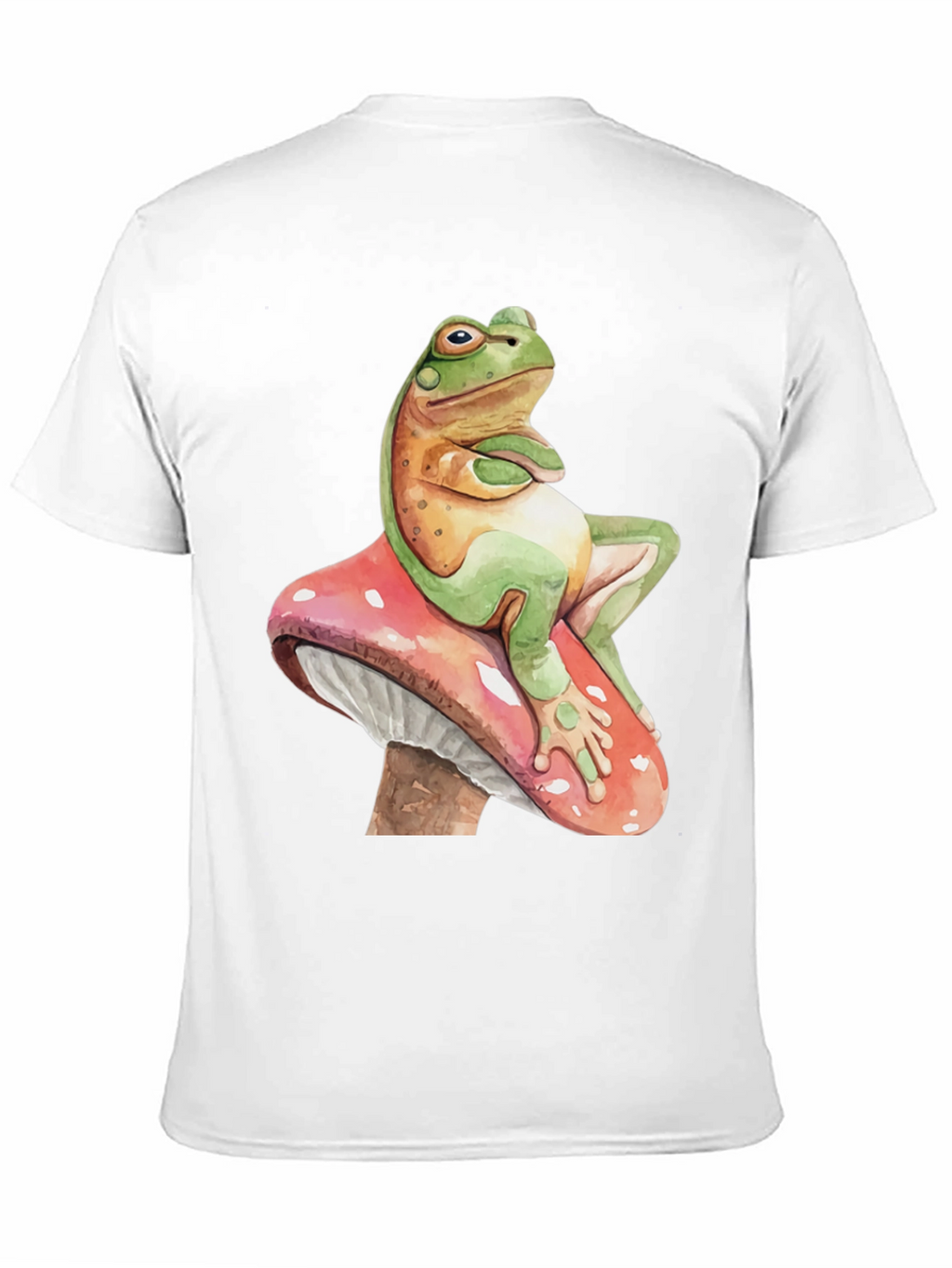 Frog on Mushroom Graphic Tee - Whimsical Design