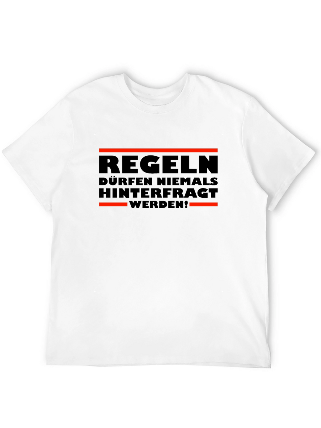 Rules Never Questioned Black Graphic T-Shirt