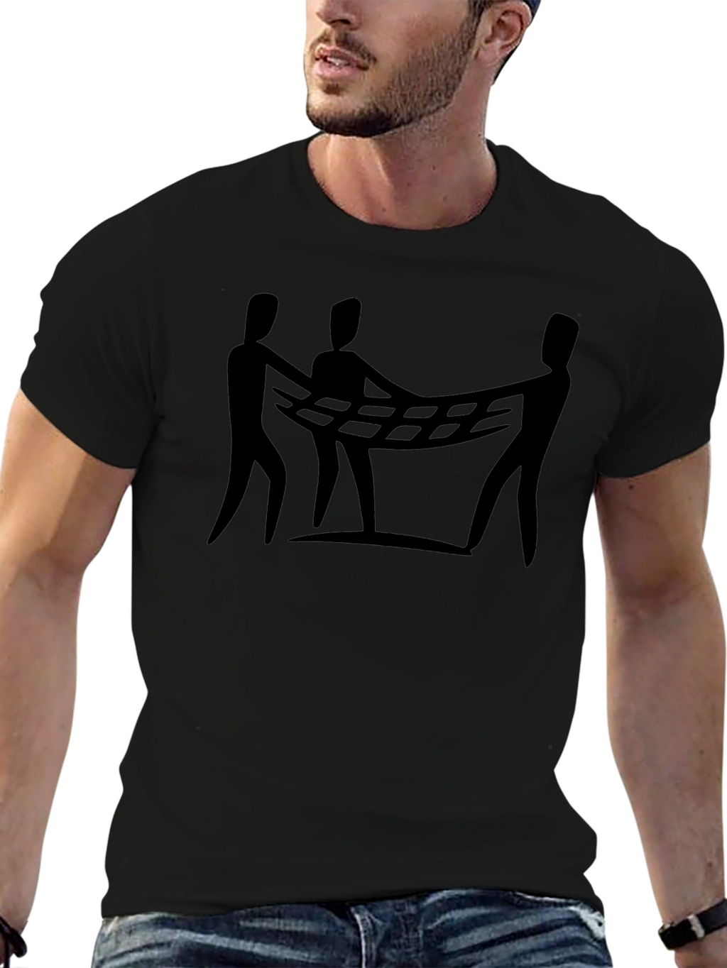 Abstract People Net T-Shirt