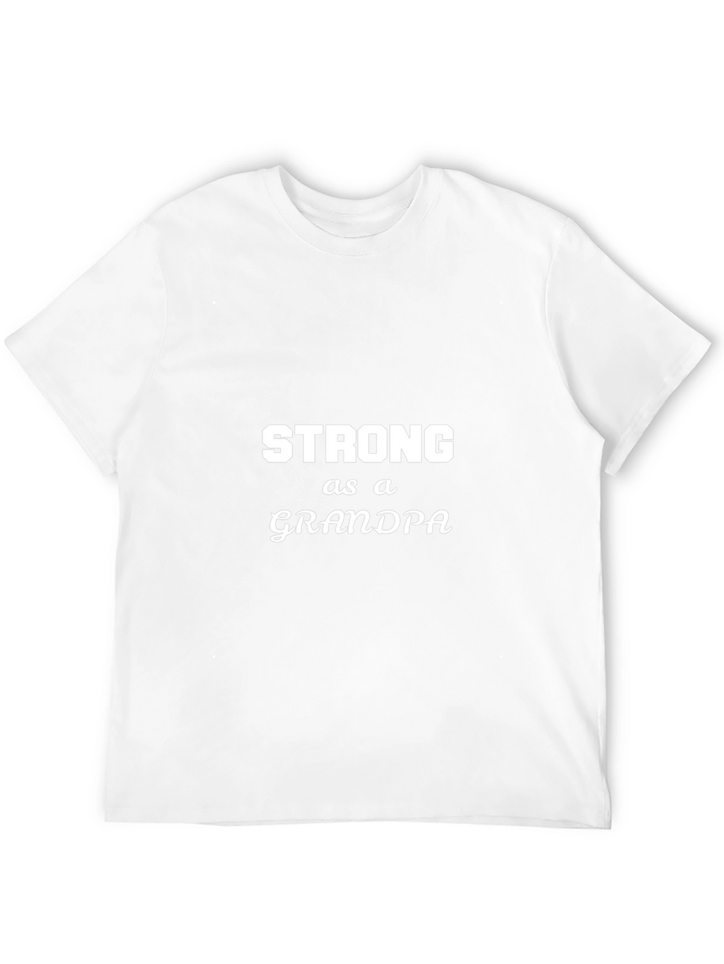 Strong As a Grandpa Mens Black T-Shirt